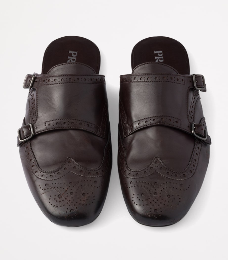 Calfskin Monk-Strap Mules F0192 Image 3