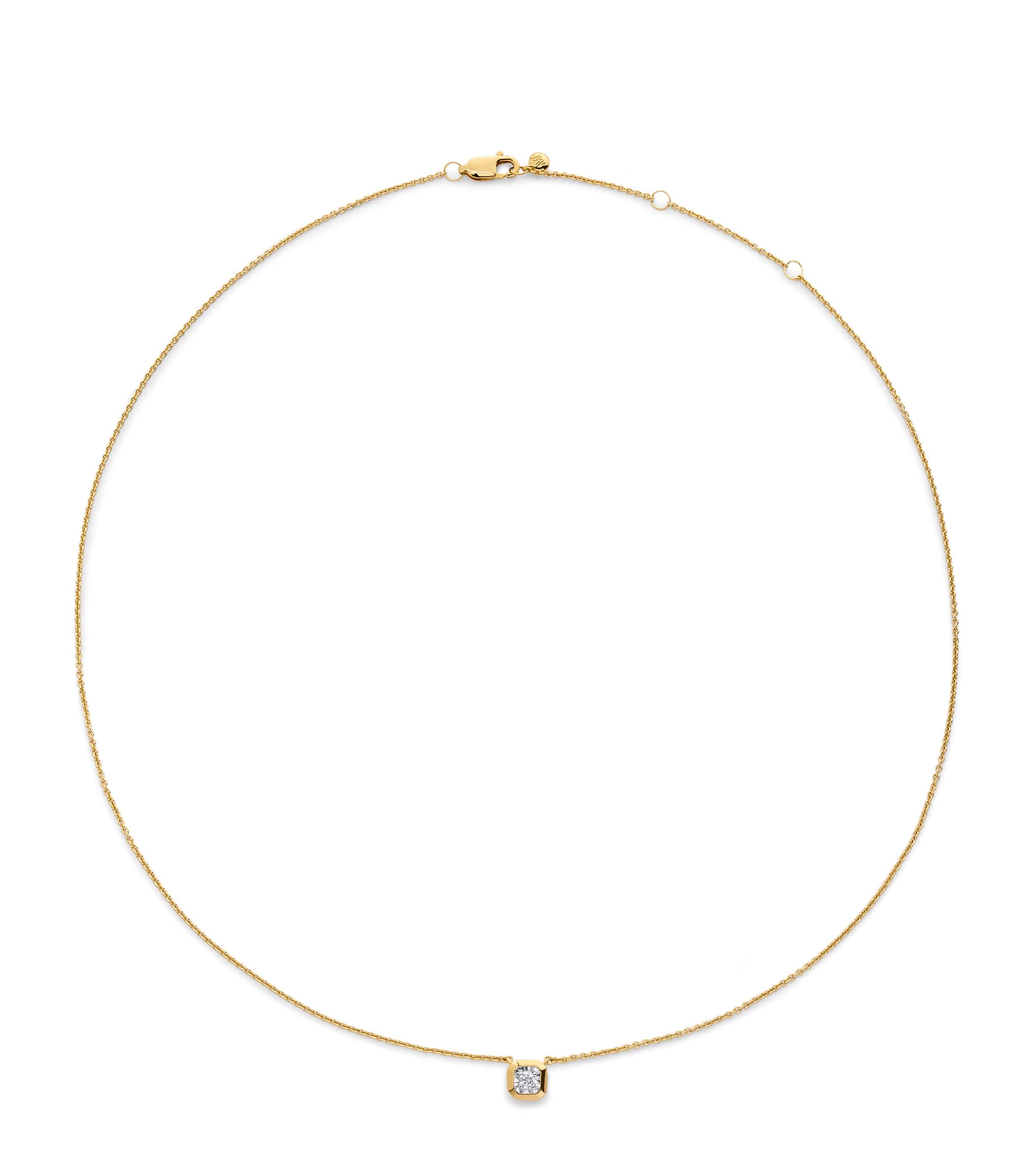 Monica Vinader Gold Vermeil And Diamond Essentials Necklace