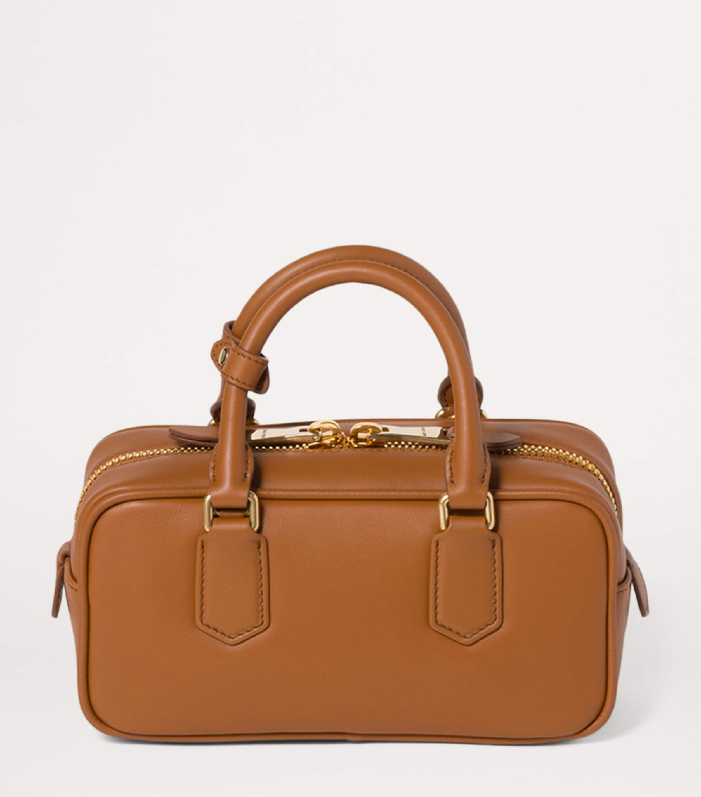 Leather Arcadie Top-Handle Bag F0046 Image 3