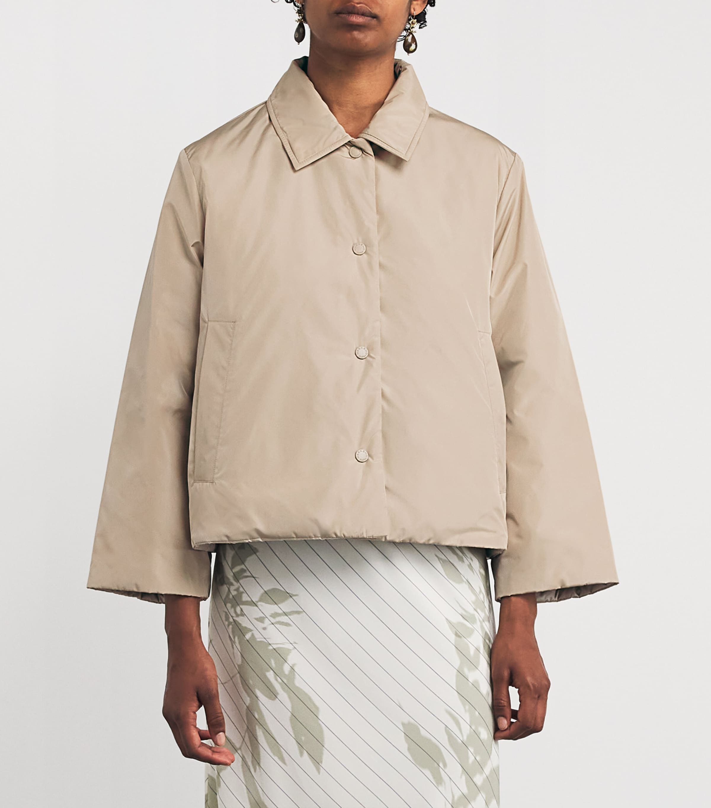 Reversible Padded Jacket BEIGE Image 3