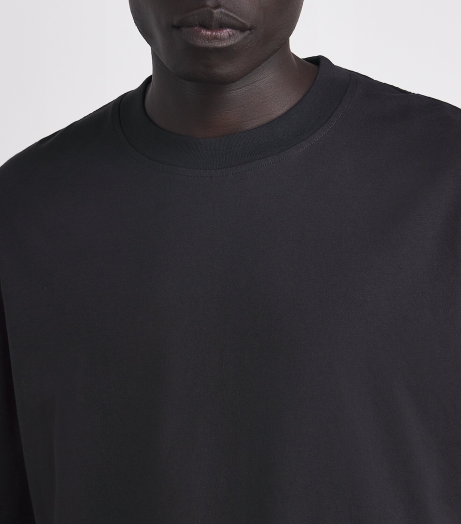 Cotton Signature T-Shirt 390-DARK NAVY Image 6