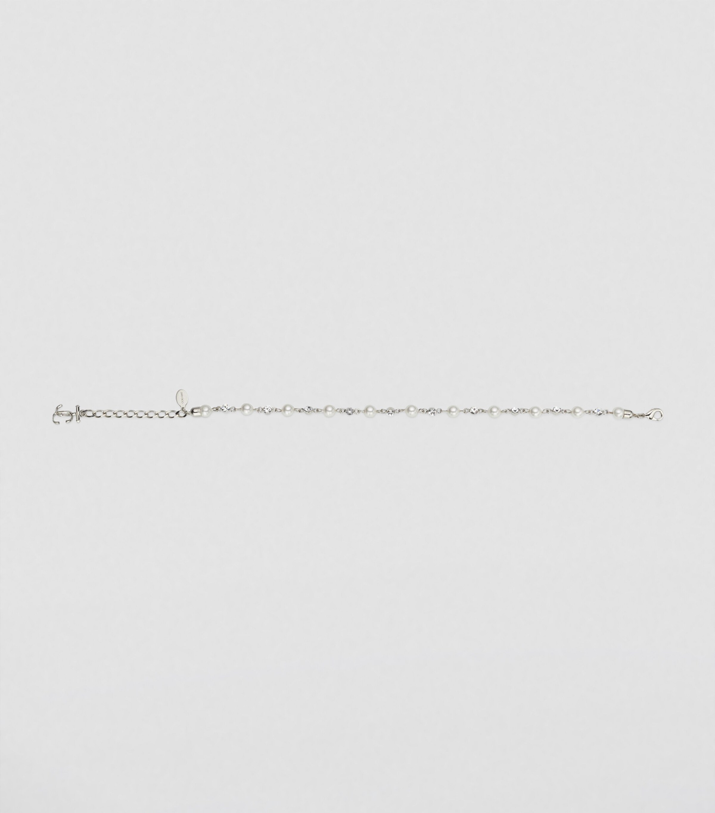 Pearl Crystal Anklet SILVER/WHITE/CRYSTAL Image 3