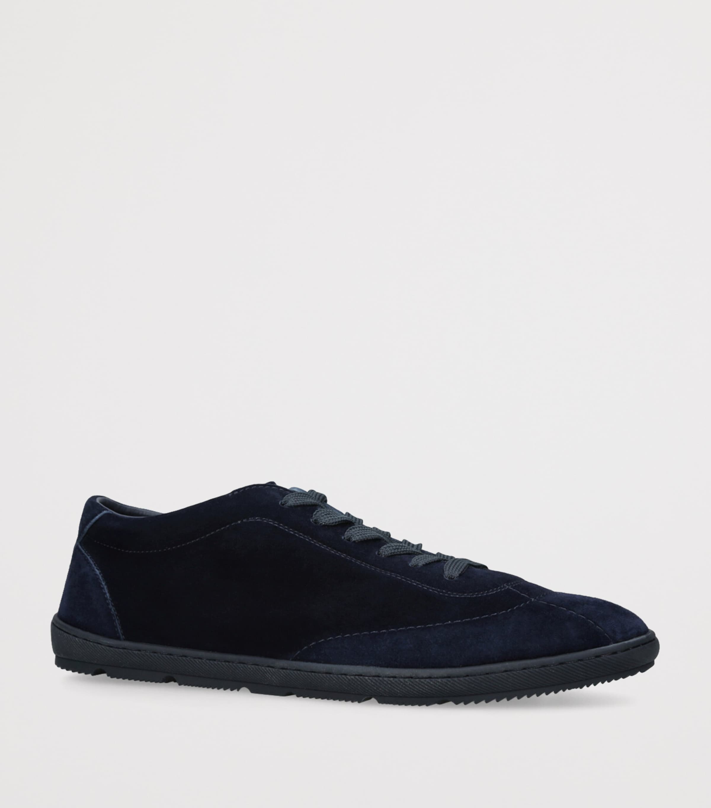 Brunello Cucinelli Suede Low-Top Sneakers Navy Image 3