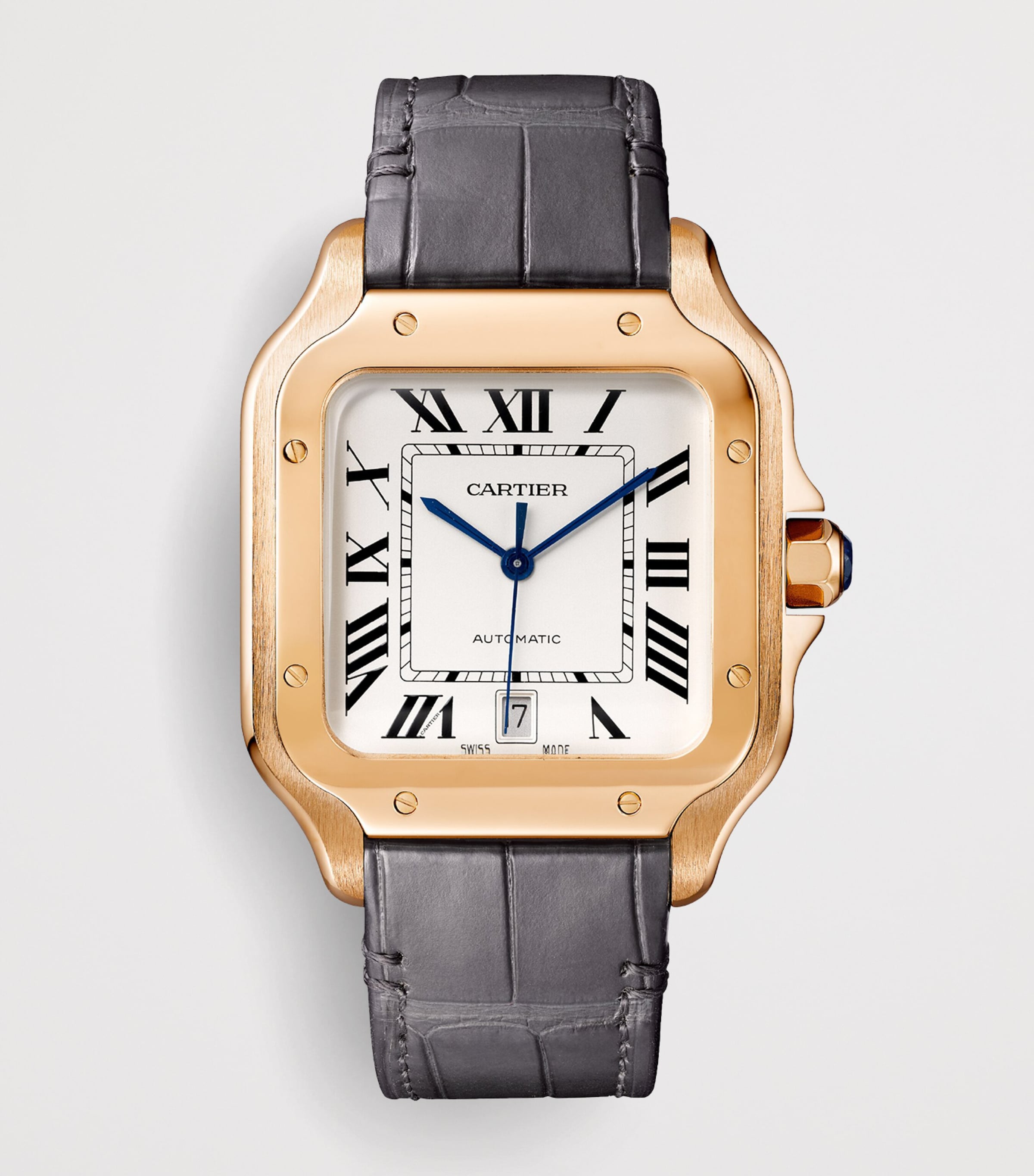 Large Rose Gold Santos de Cartier Watch 40mm ROSE GOLD Image 3