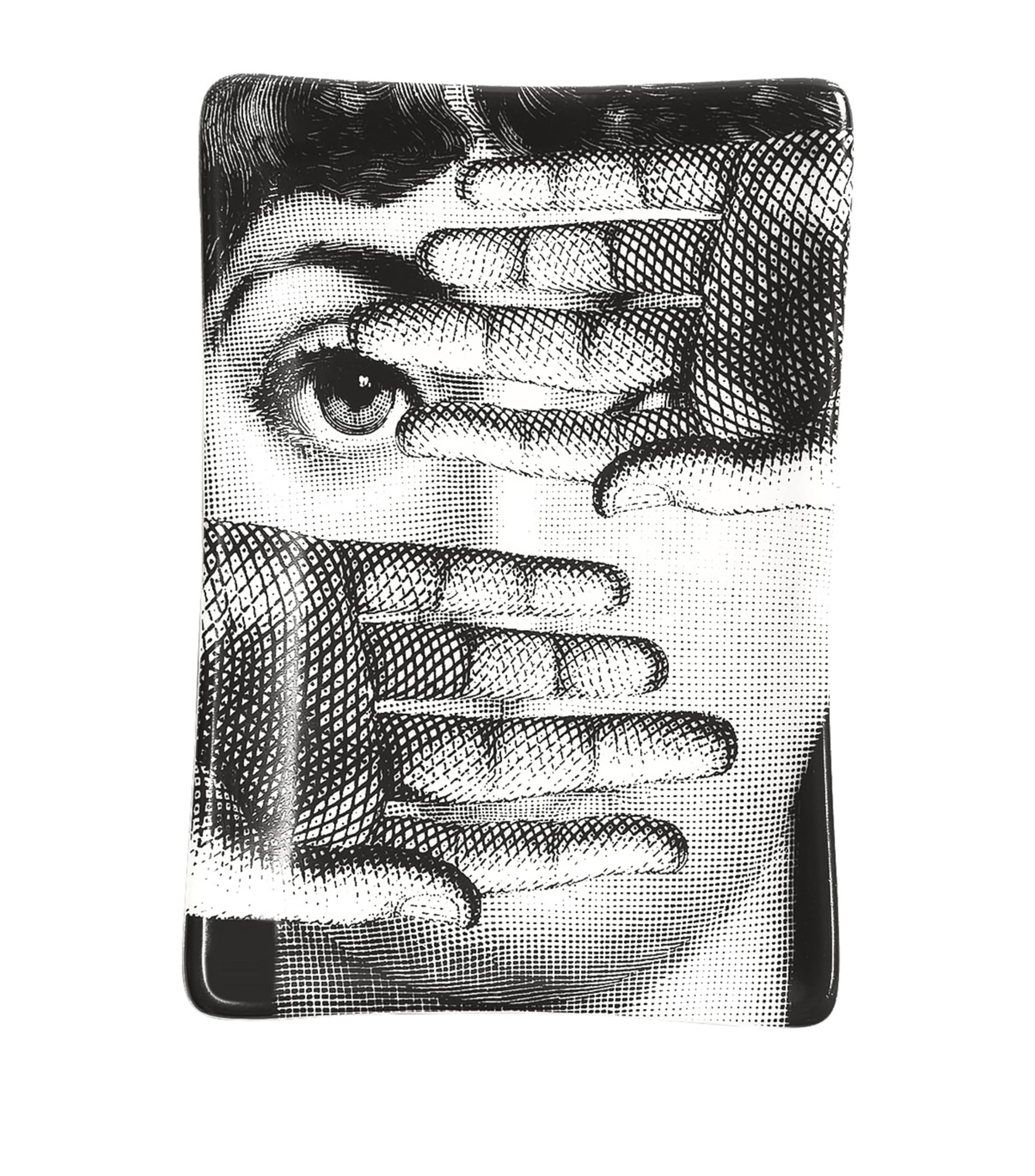 Fornasetti Rectangular Tema E Variazioni Ashtray