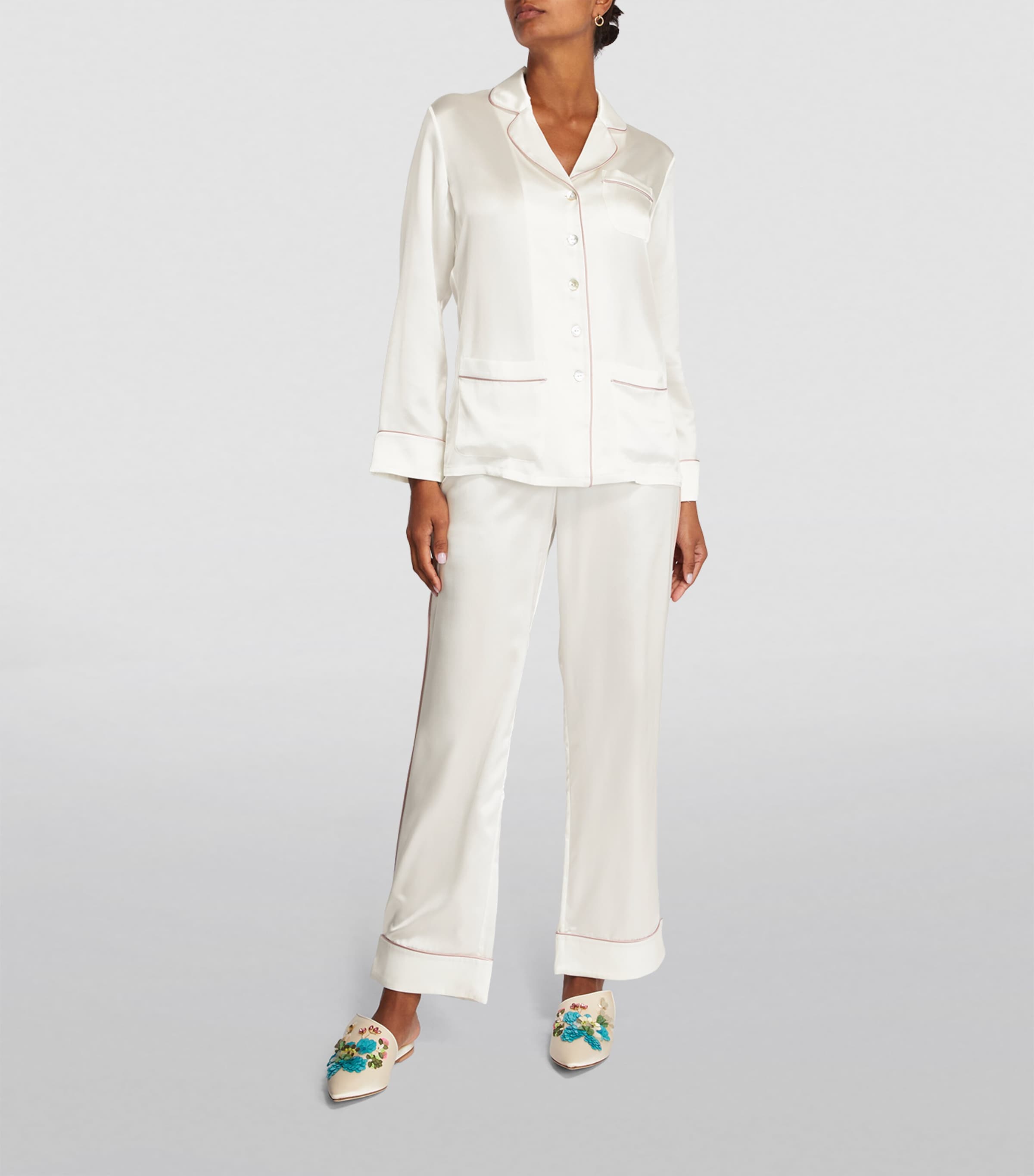 Silk Coco Pyjama Set IVORY OYSTER Image 3