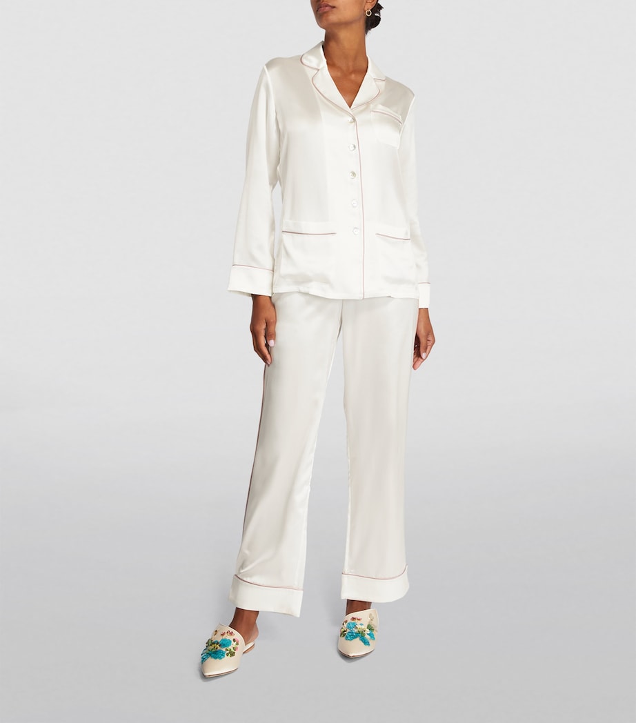 Silk Coco Pyjama Set IVORY OYSTER Image 3