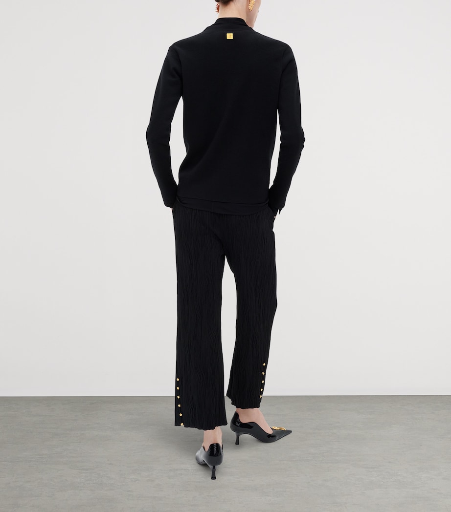 Schiaparelli Womens Cashmere-Blend Anatomy Cardigan Black Image 3