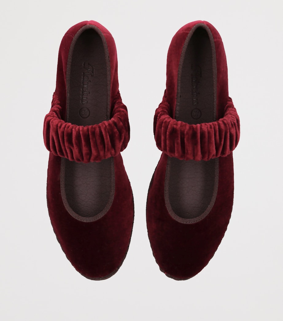 Flabelus Velvet Mafalda Espadrilles Wine Image 4
