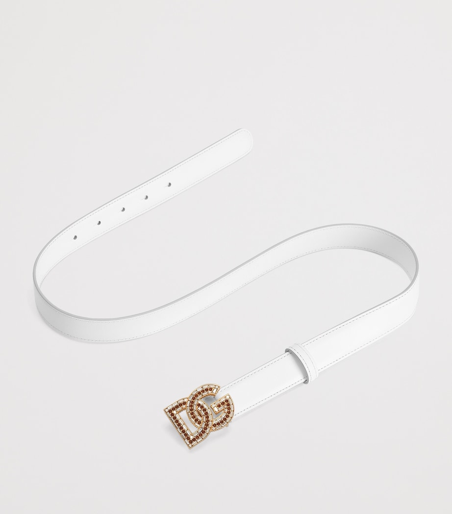 Calfskin Logo Belt 80002-OPTICAL W Image 3