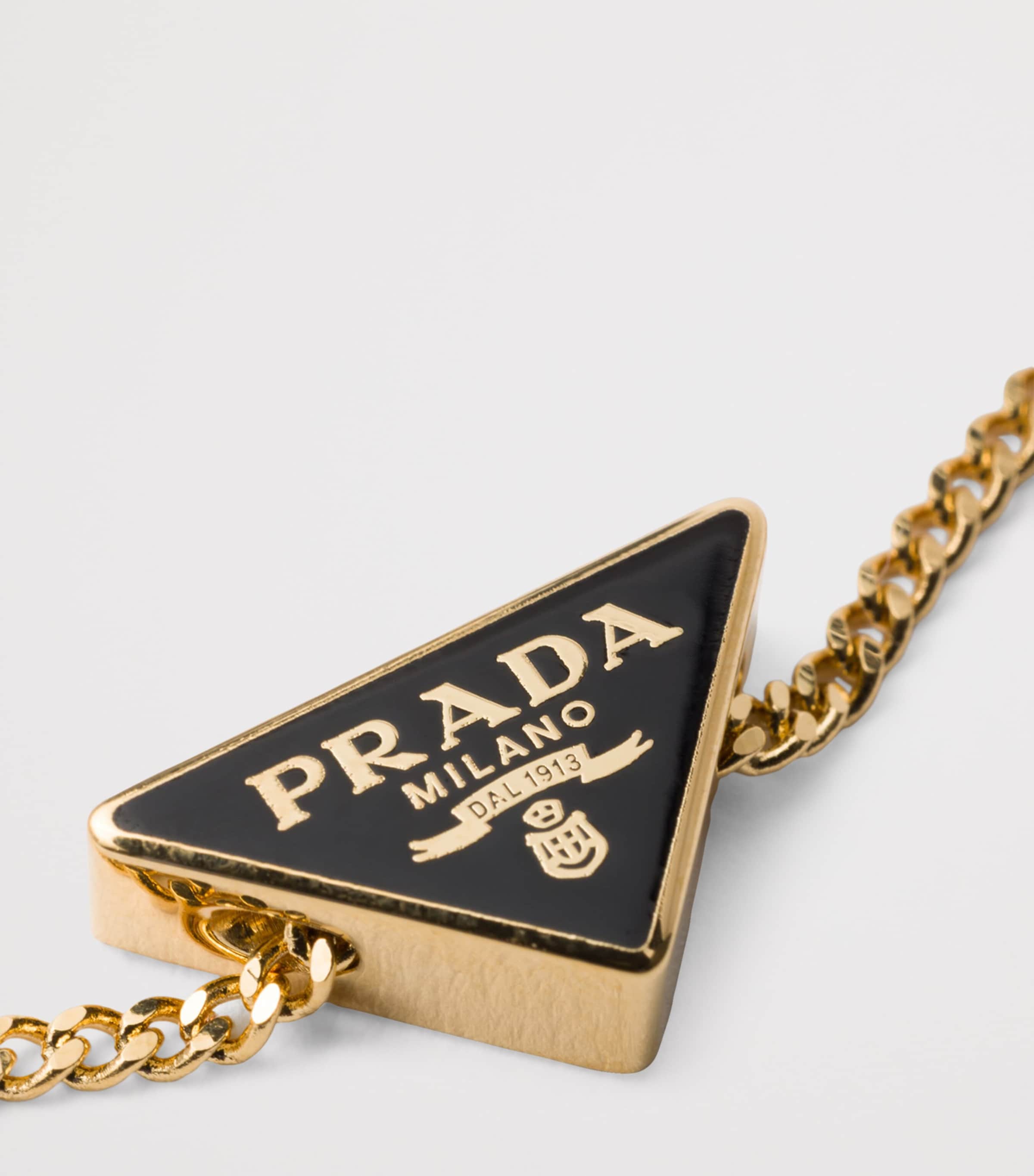 Prada Triangle Logo Chain Bracelet Image 2