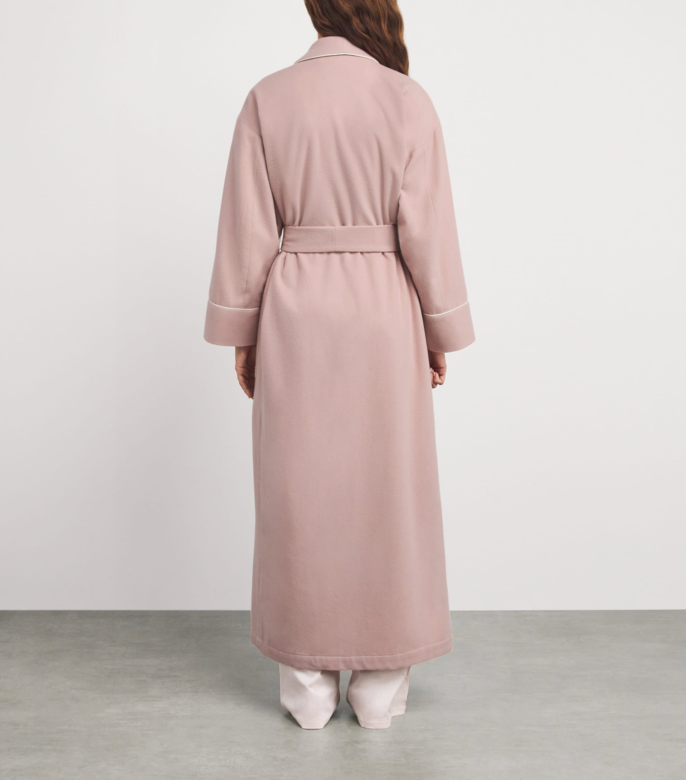 Cashmere Dressing Gown DUSTY PINK Image 4