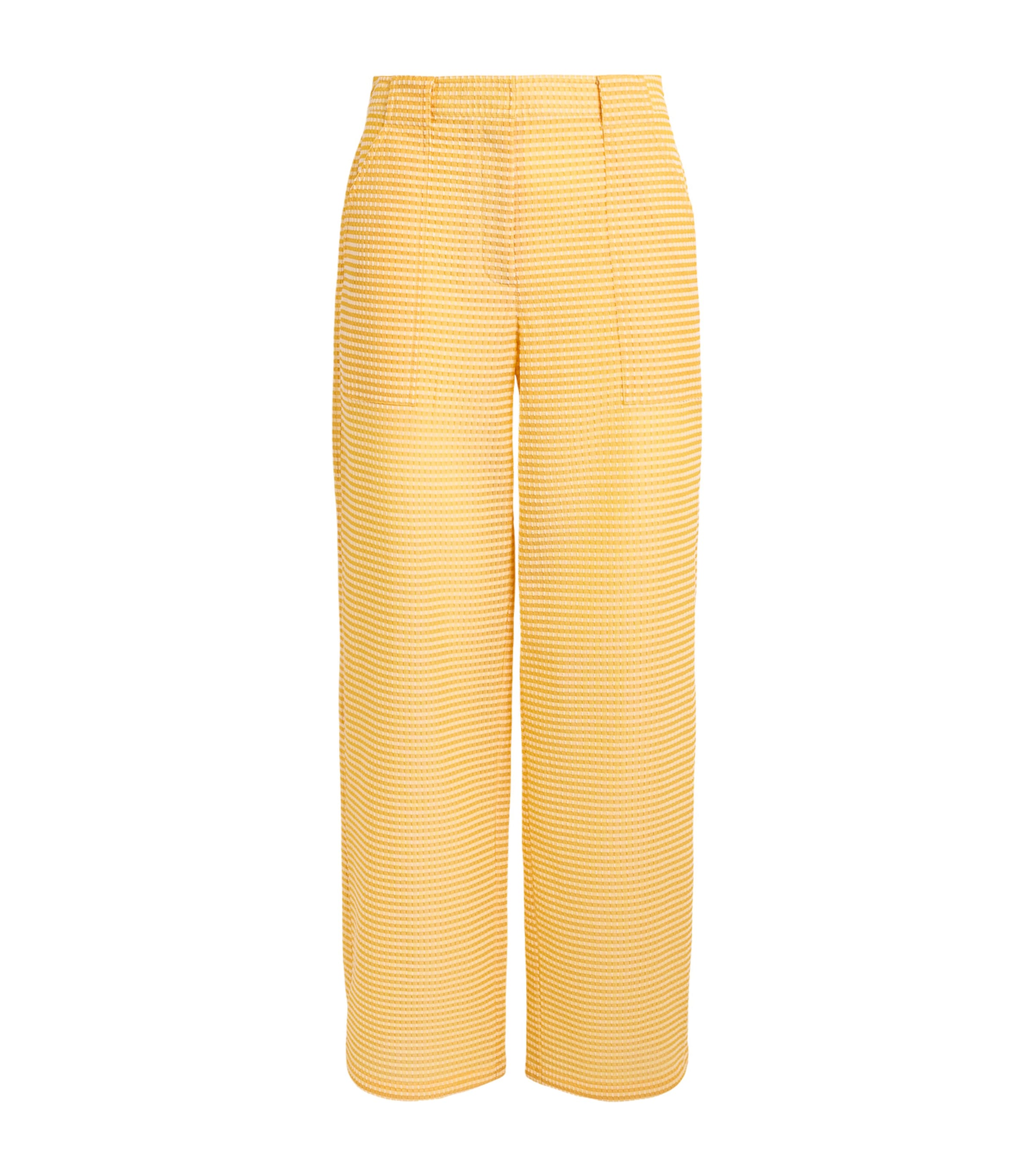Simkhai Womens Wide-Leg Shepard Trousers Mango Image 1