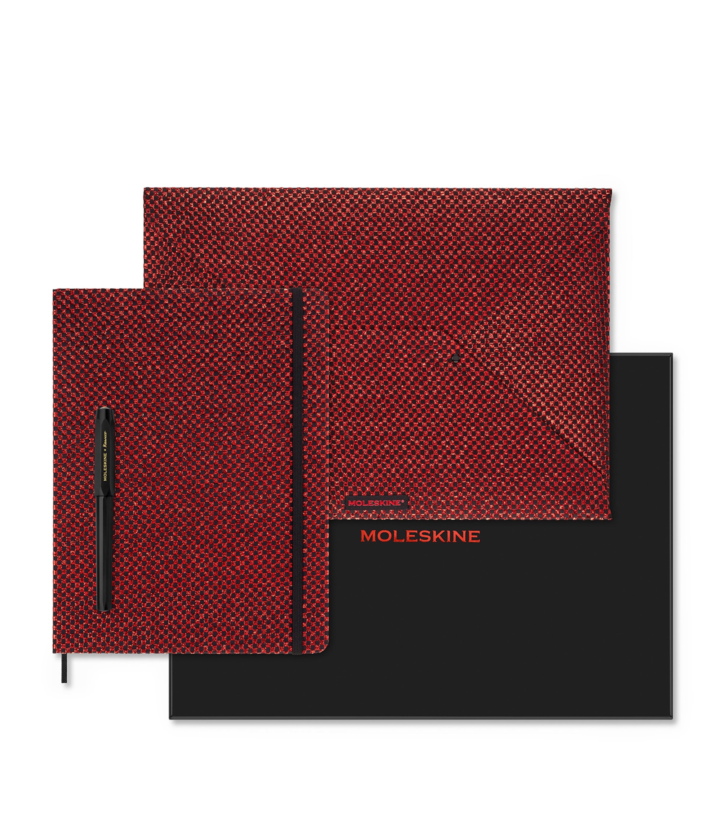 Shop Moleskine Shine Collector's Planner And Pen Set In Red