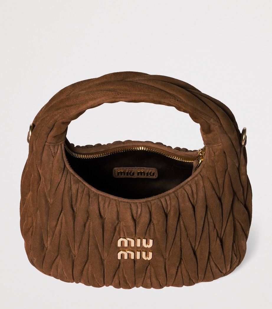 Small Matelassé Leather Wander Top-Handle Bag F0324 Image 4