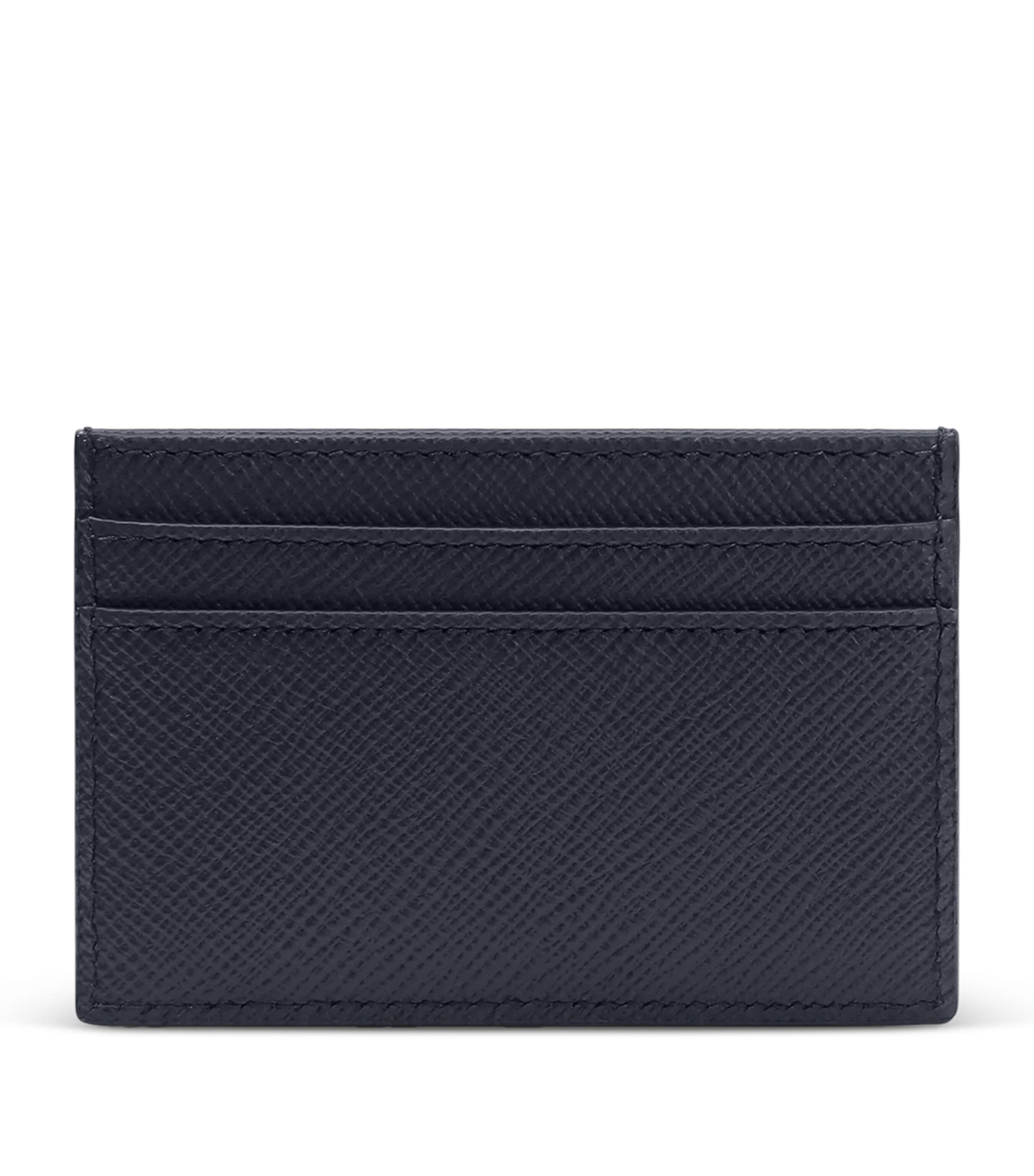 Panama Leather Card Holder NAVY Image 2