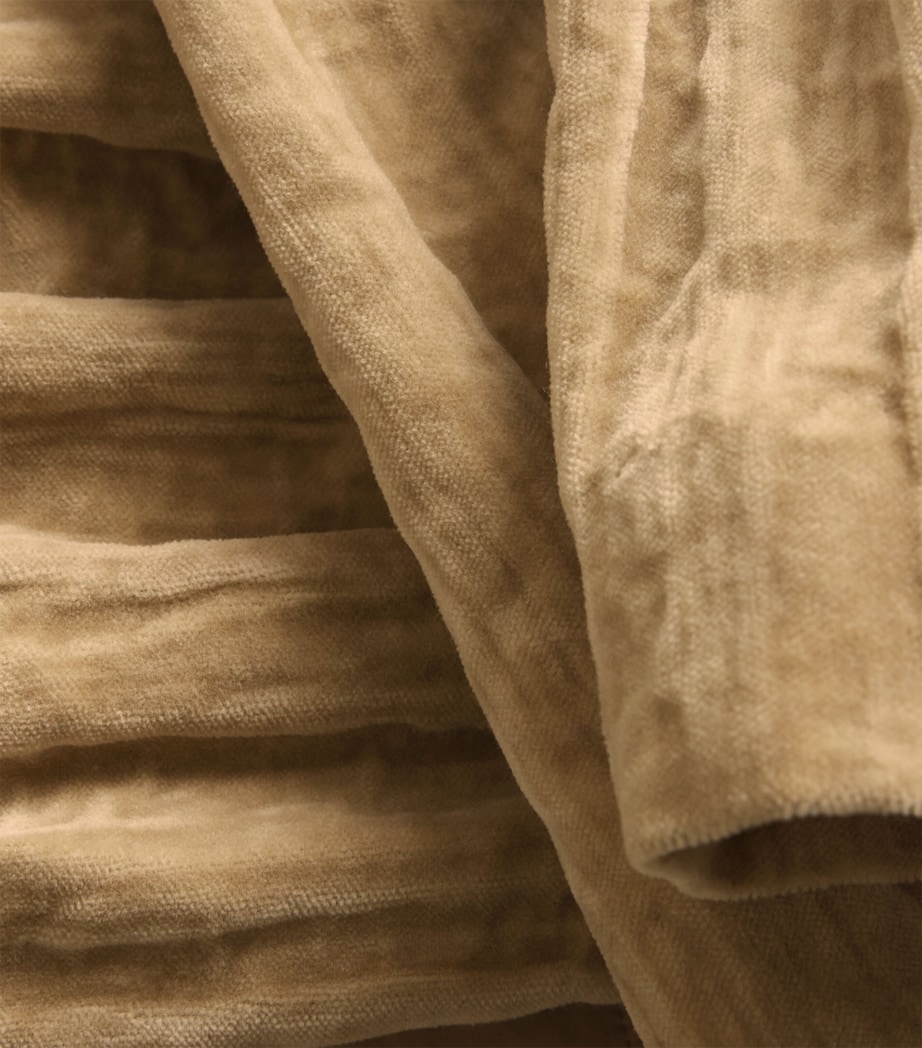 Cotton Velvet Twisted Midi Dress 227 GOLDEN BROWN Image 2