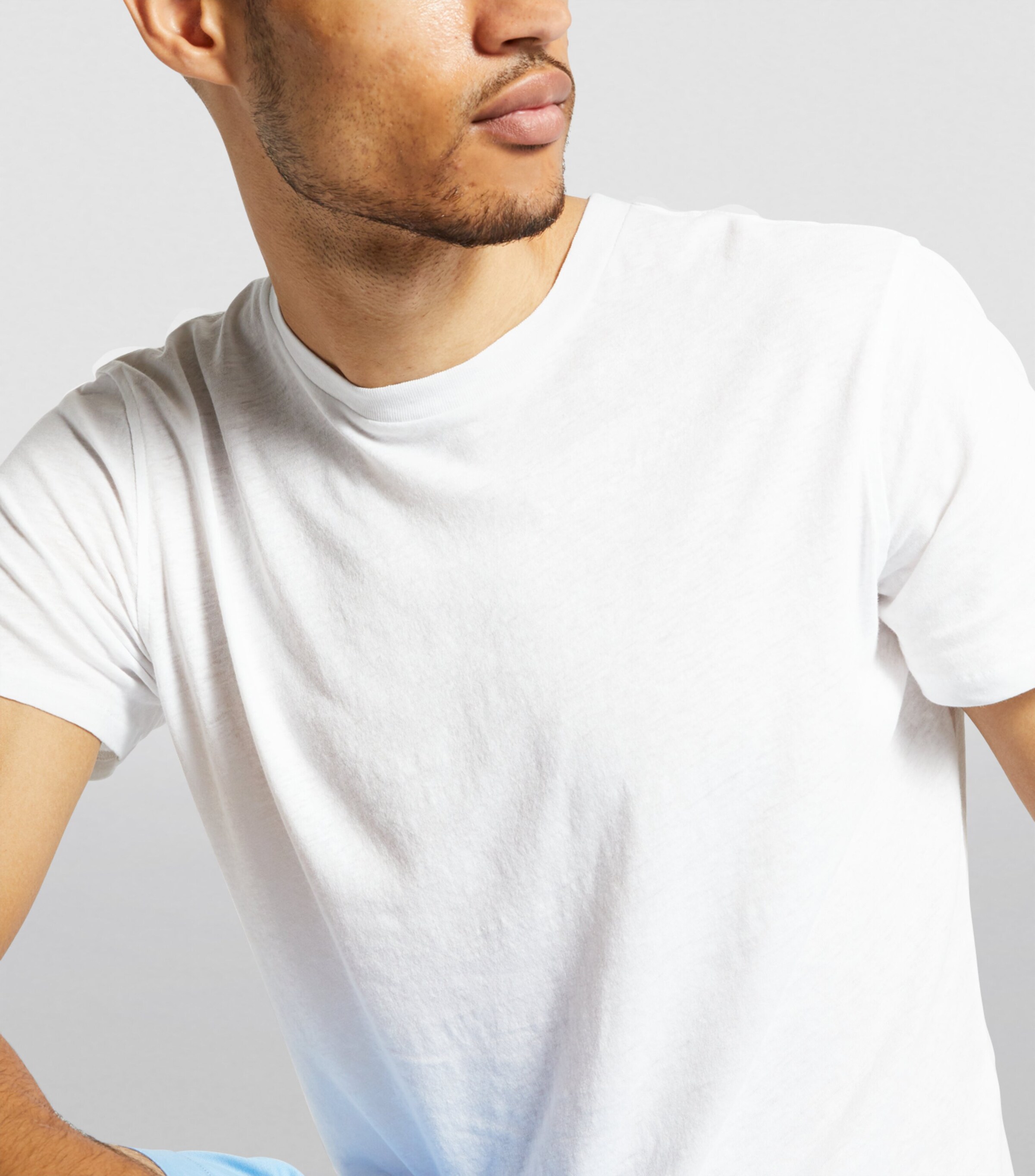 Cotton-Linen T-Shirt WHITE Image 7