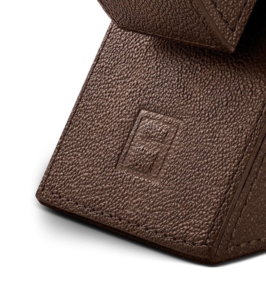 Leather Right Cubist Bookend DARK BROWN Image 4