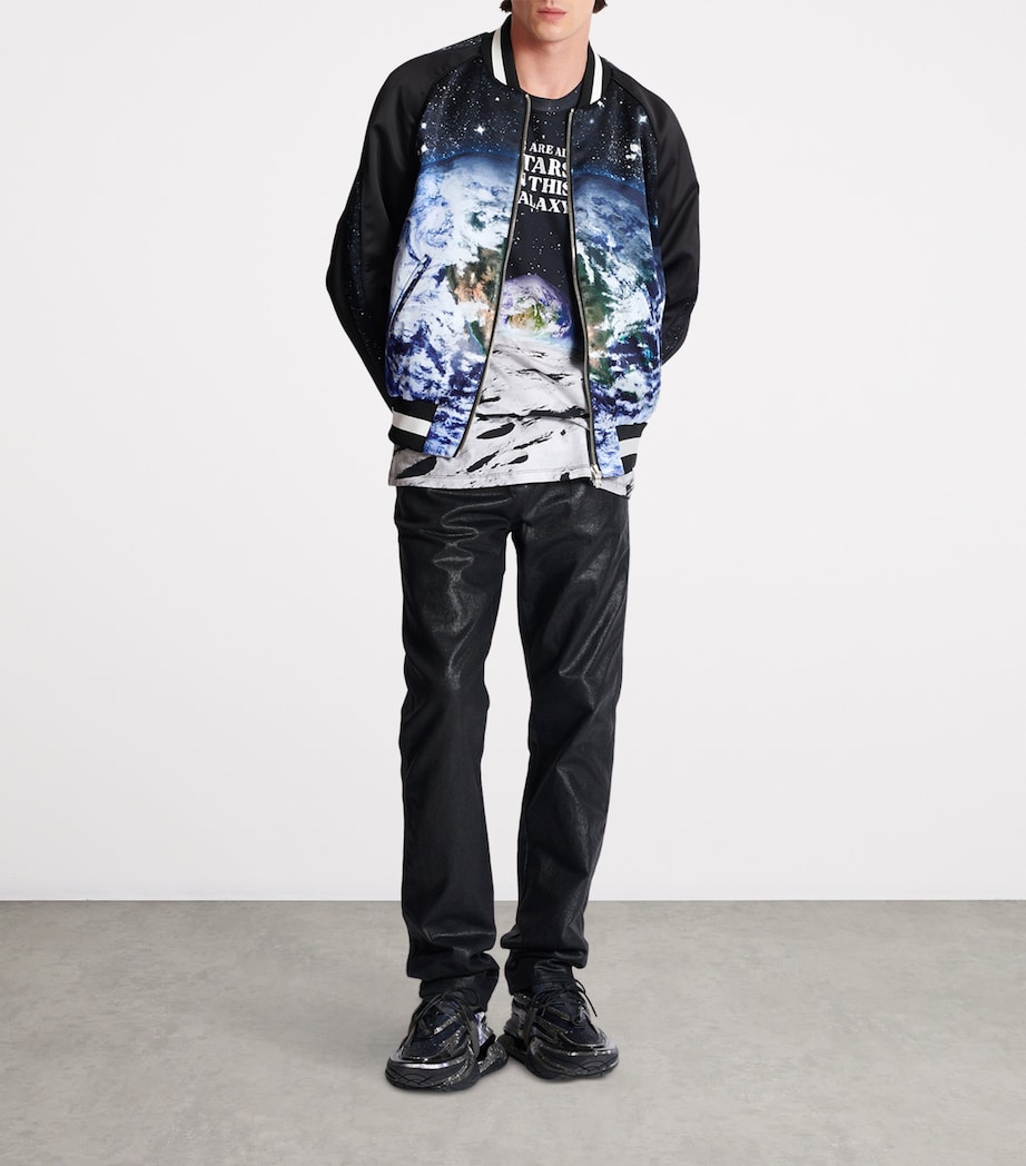 Printed Bomber Jacket EAH NOIR/MULTICO Image 4