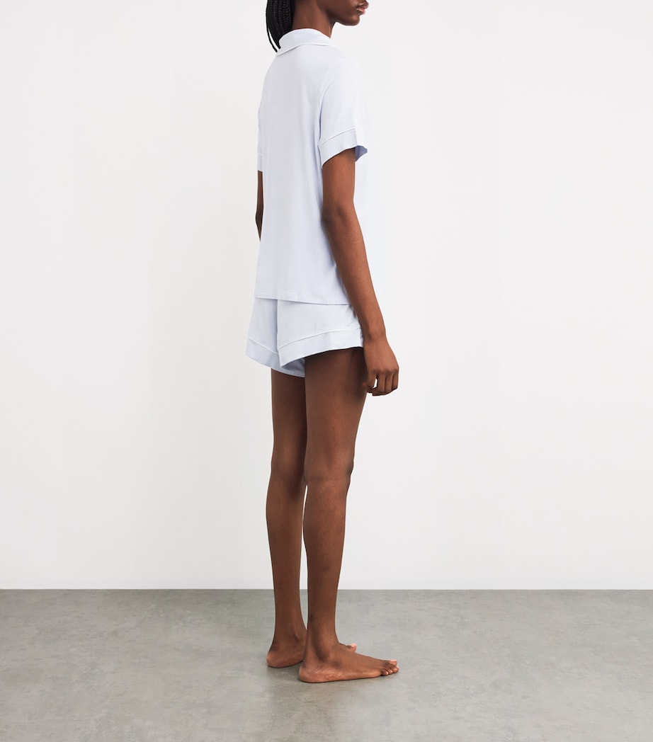 Gisele Short Pyjama Set ICE BLUE/IVORY Image 3