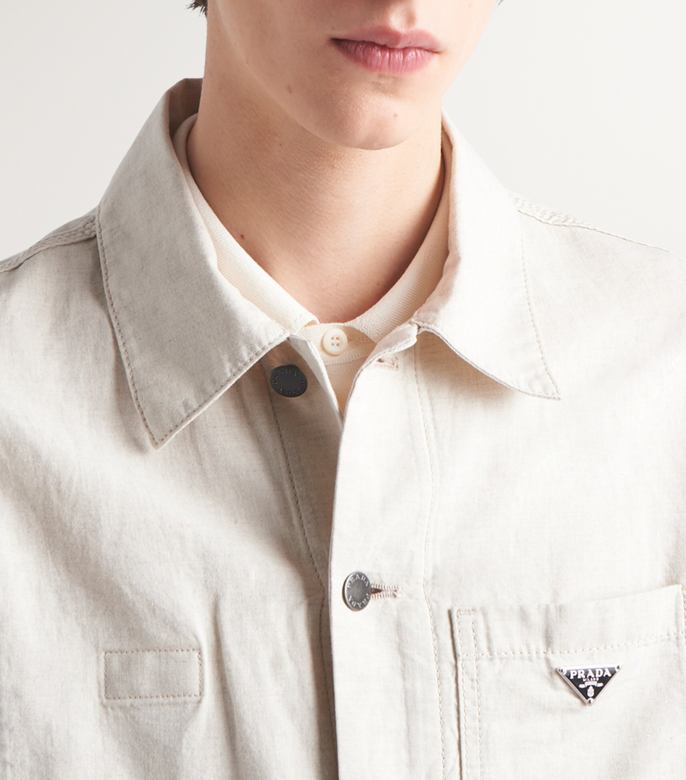 Chambray Denim Blouson Jacket F0ABR Image 6