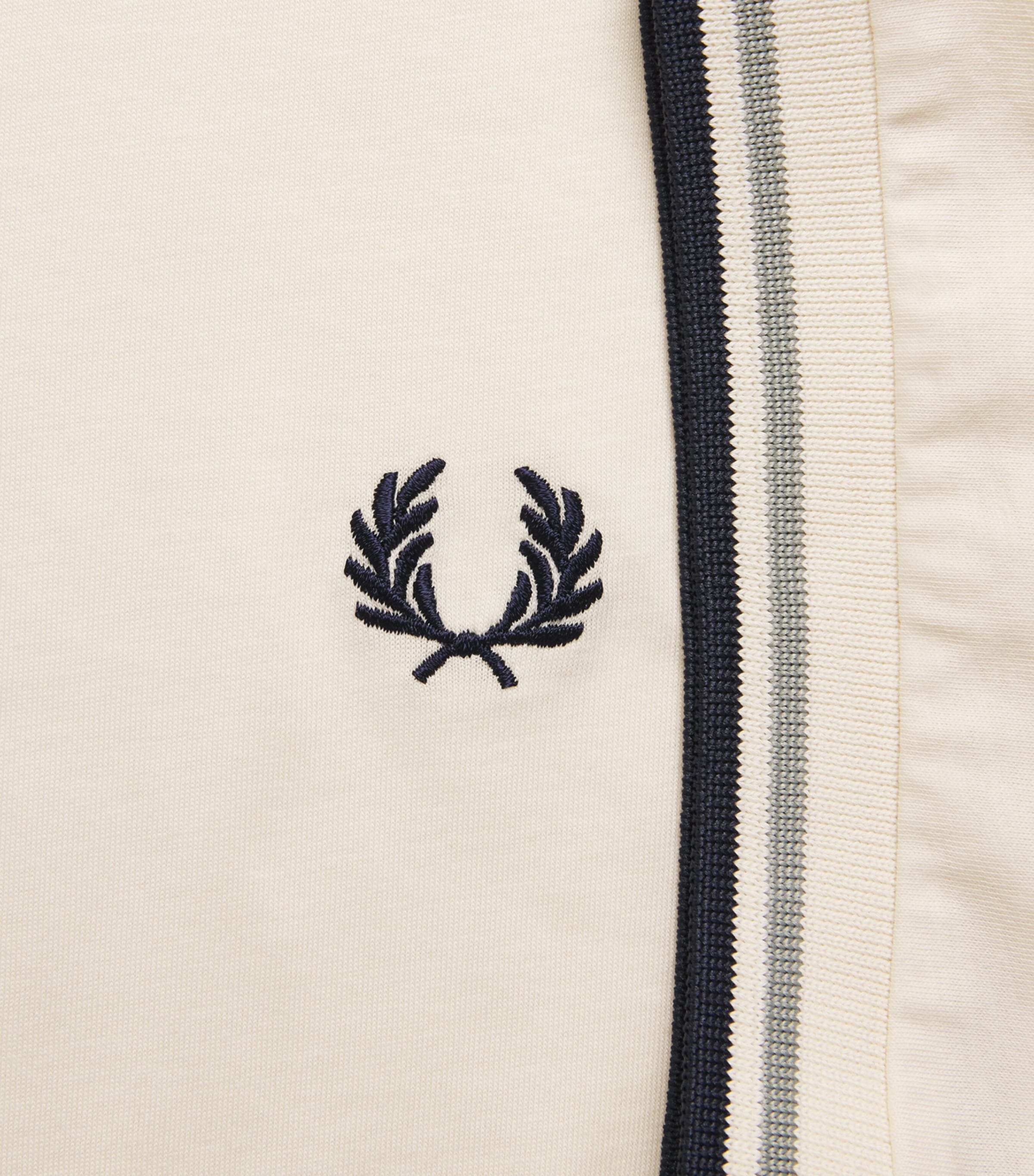 Fred Perry Mens Cotton Twin Tipped T-Shirt Ecr/seagrs/dkair Image 6