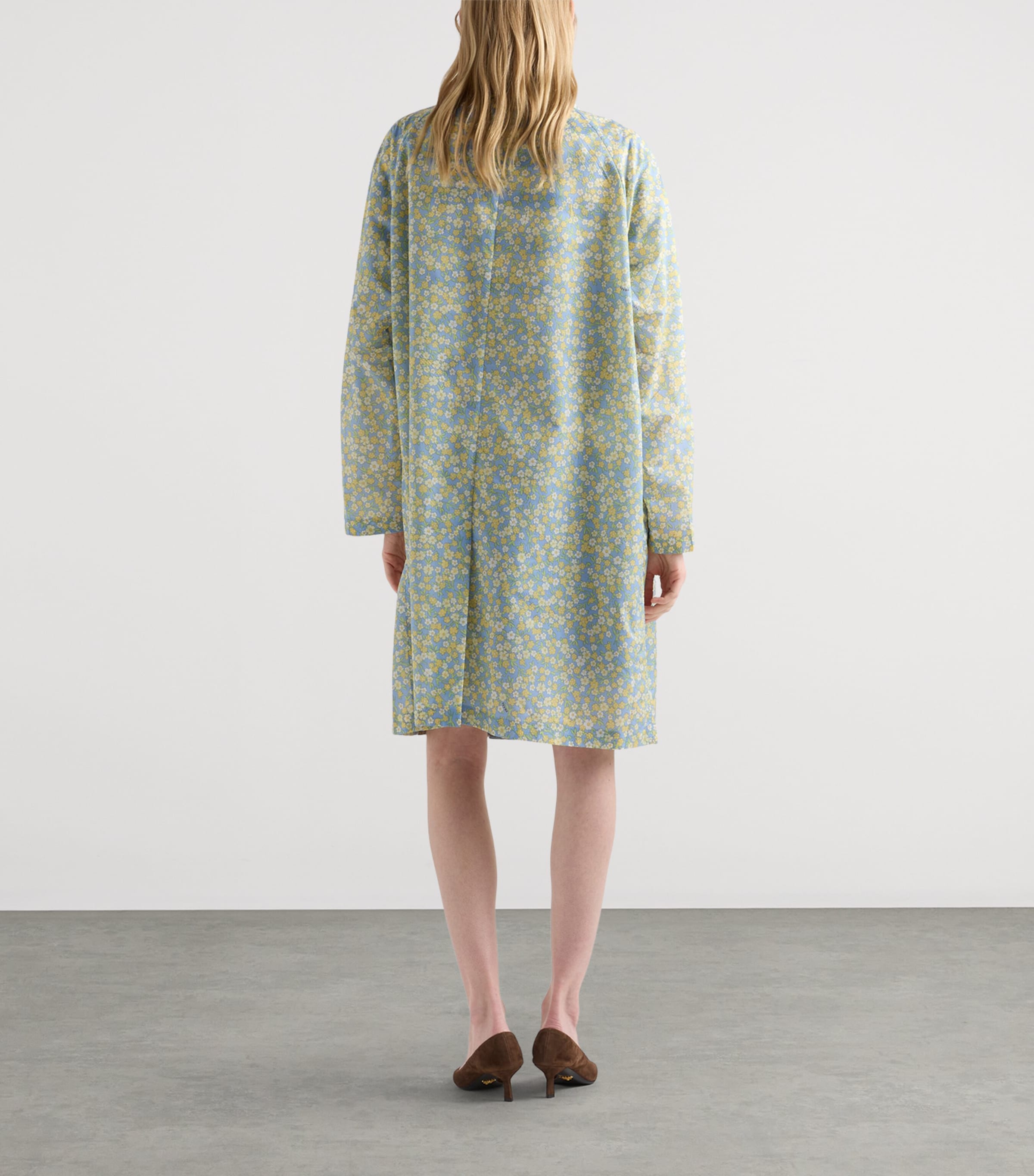 Prada Womens Re-Nylon Floral Print Raincoat Image 5