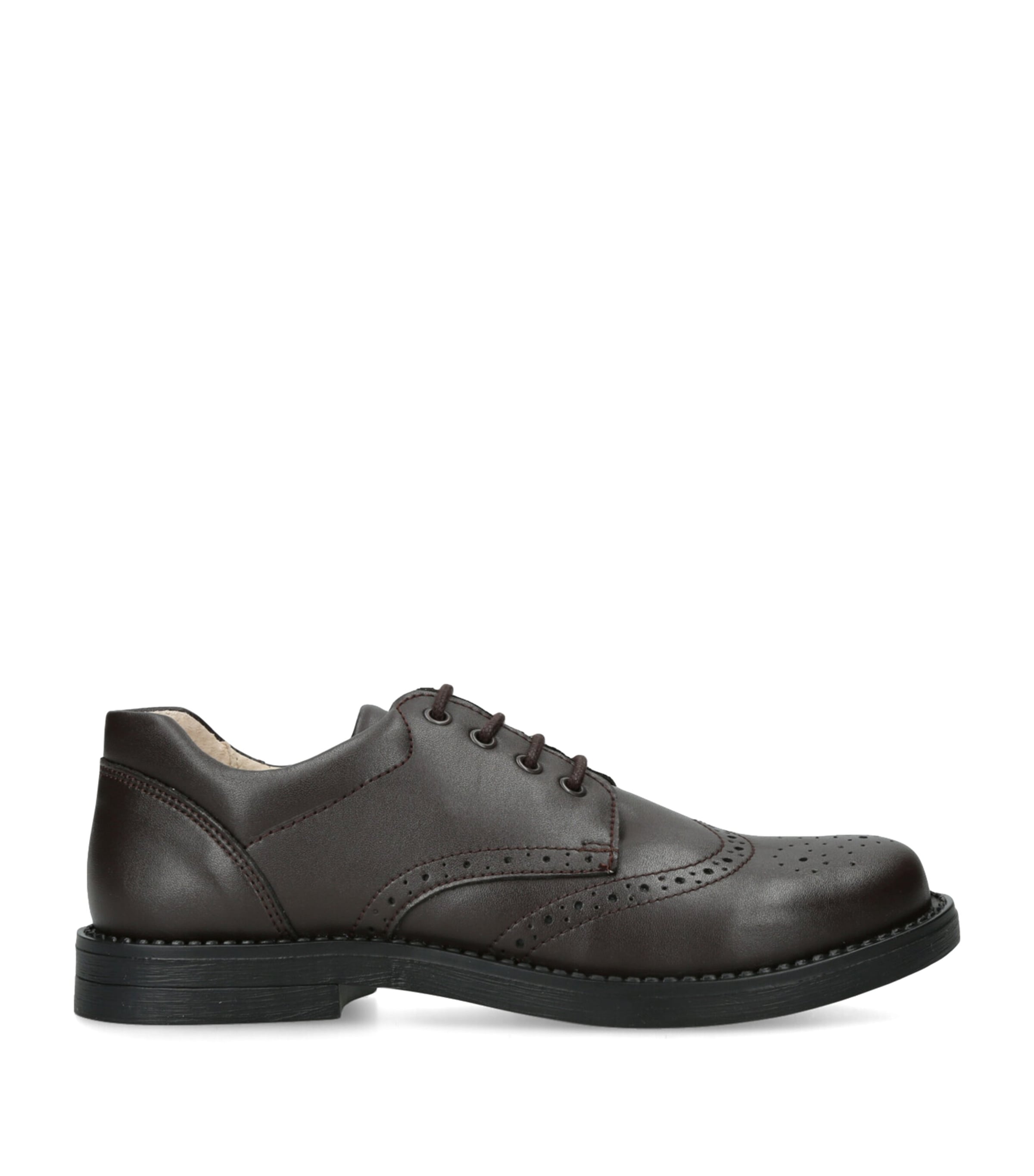 Trotters Kids' Leather Hamish School Shoes In Brown