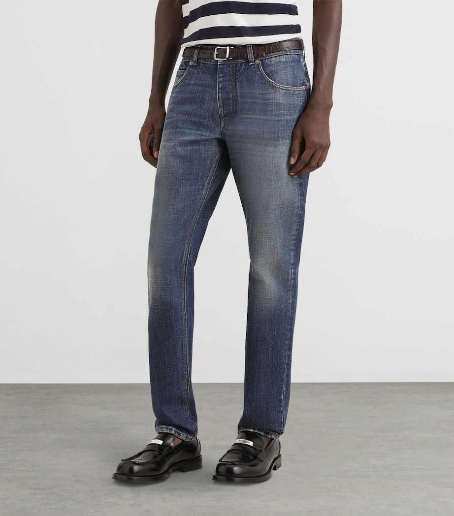 Dolce&Gabbana Mens Slim Jeans Combined Colou Image 4
