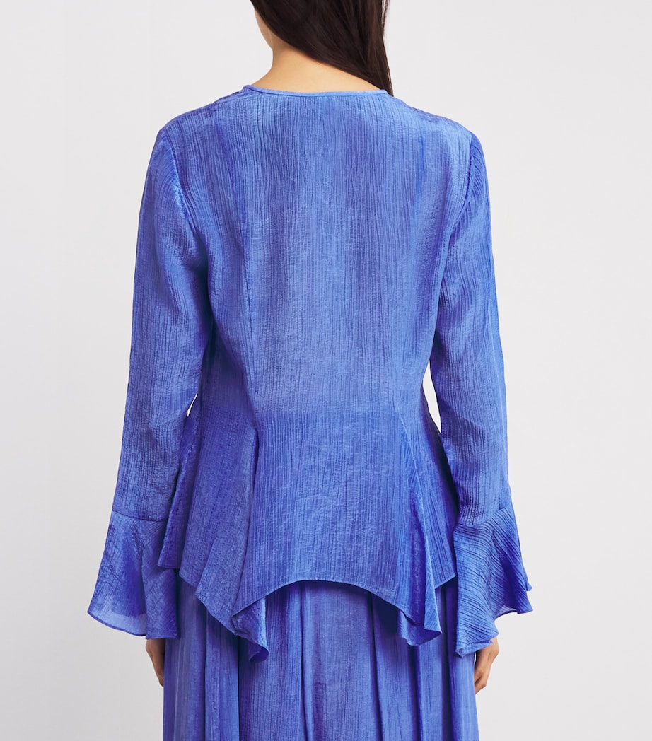 Crinkled Blouse INDIGO SKY Image 4