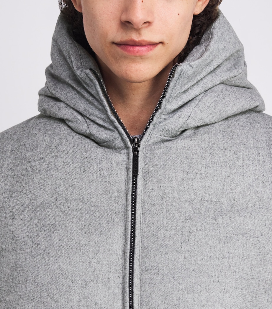 Down-Silk-Cashmere Puffer Coat 12372 GREY Image 6
