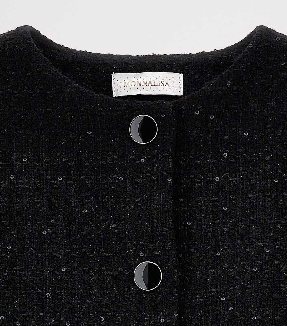 Bouclé Sequin Jacket (2-16 Years) NERO Image 3