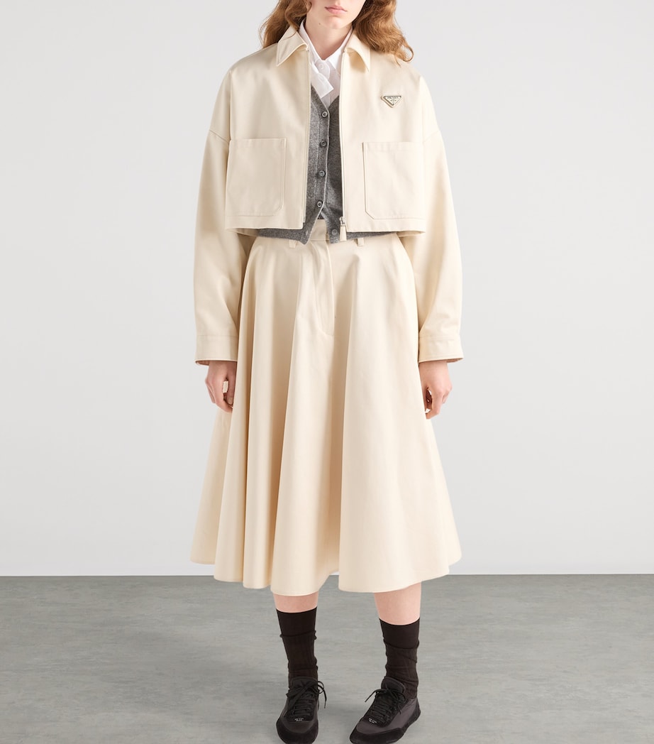 Chino Midi Skirt F0018 Image 3