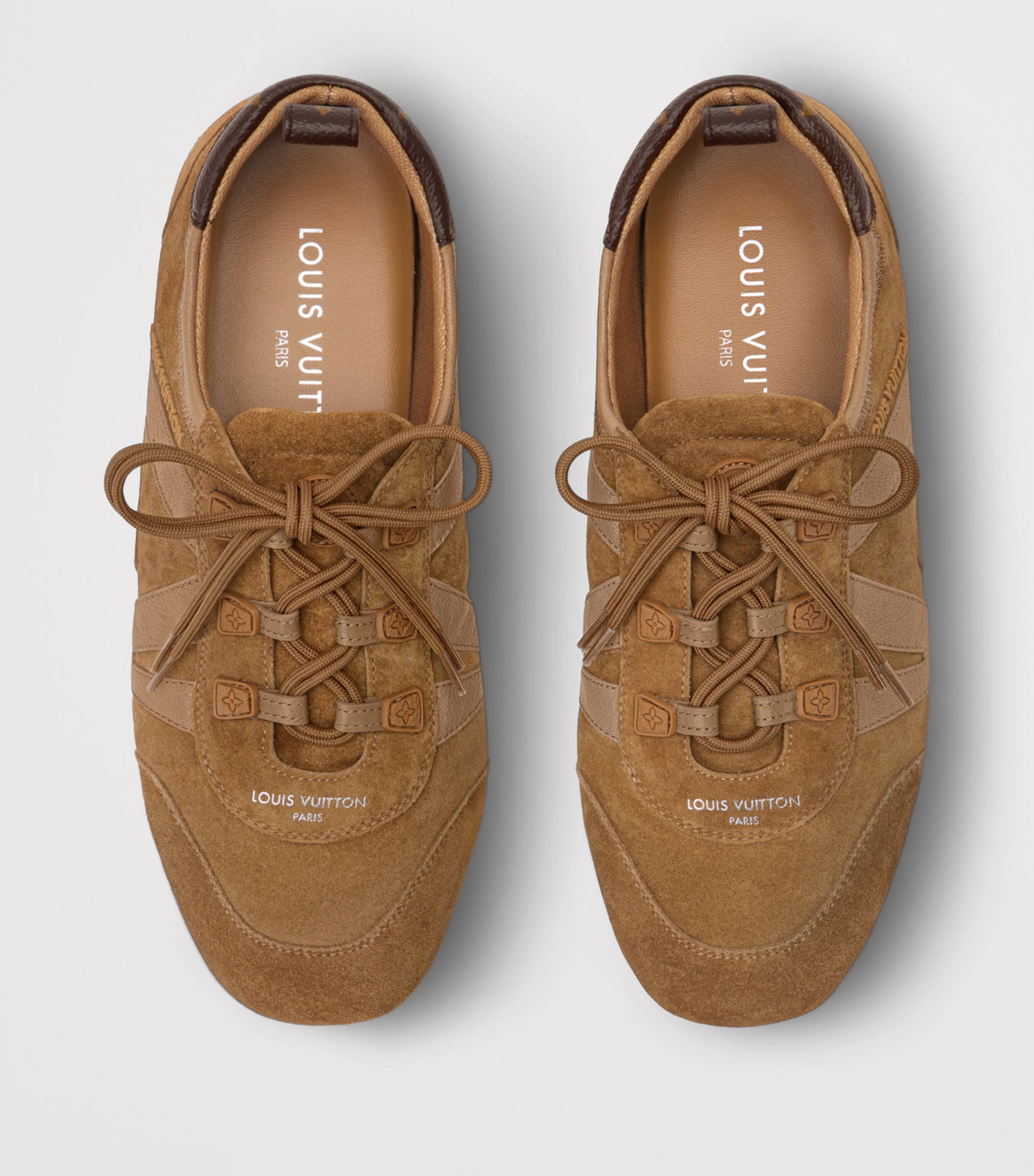 LOUIS VUITTON Suede LV Sneakerina Sneakers Cocnac Brown Image 3