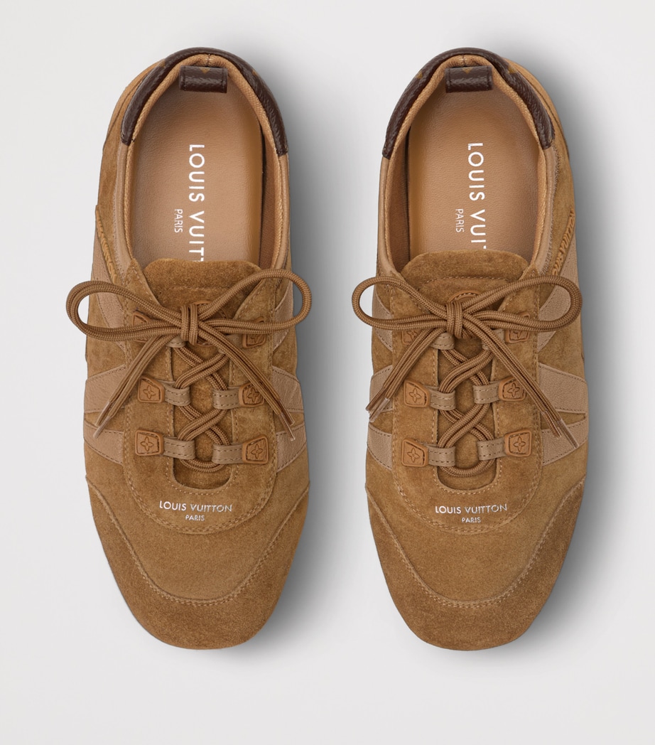 LOUIS VUITTON Suede LV Sneakerina Sneakers Cocnac Brown Image 3