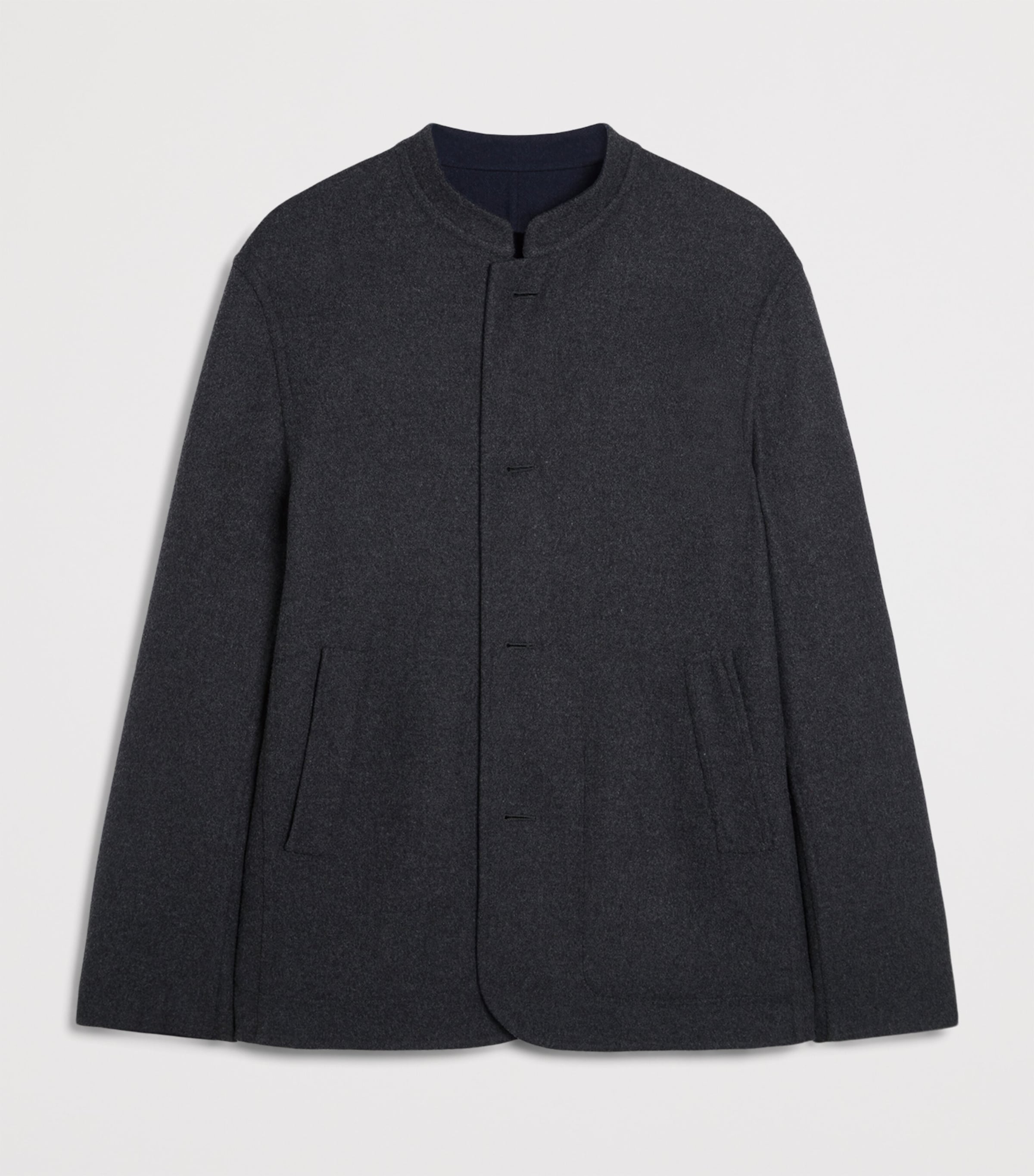 Wool Reversible Double-Faced Driving Jacket 410NAVY Image 2