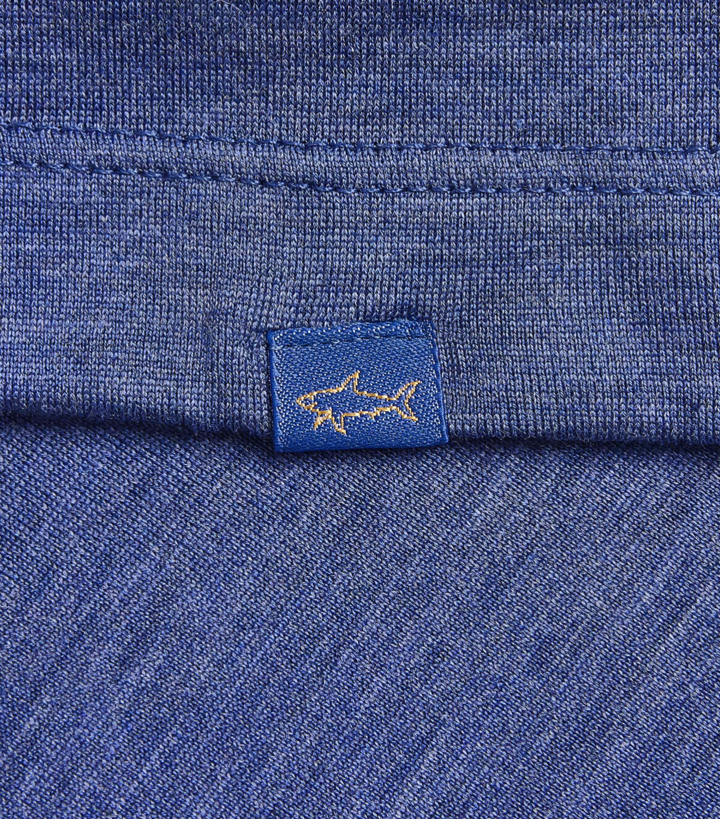 Paul & Shark Mens Cotton-Silk Melange T-Shirt Royal Blue Image 6