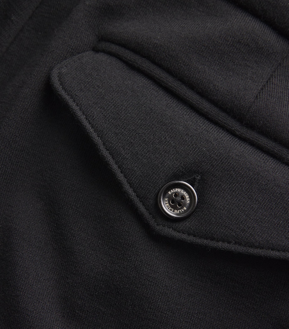 Wool-Blend Pleated Sweatpants BLACK Image 5