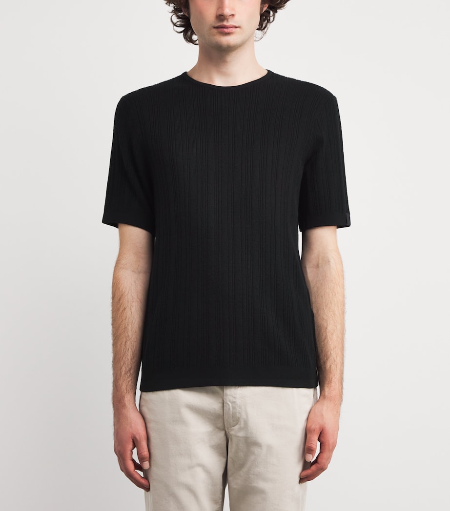 Wool-Cashmere Crawford T-Shirt BLACK Image 3