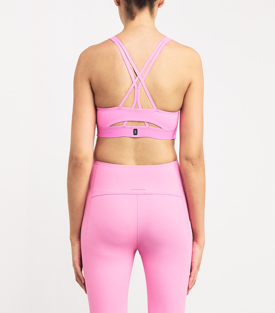 Studio Low-Impact Sports Bra RASPBERRY Image 4