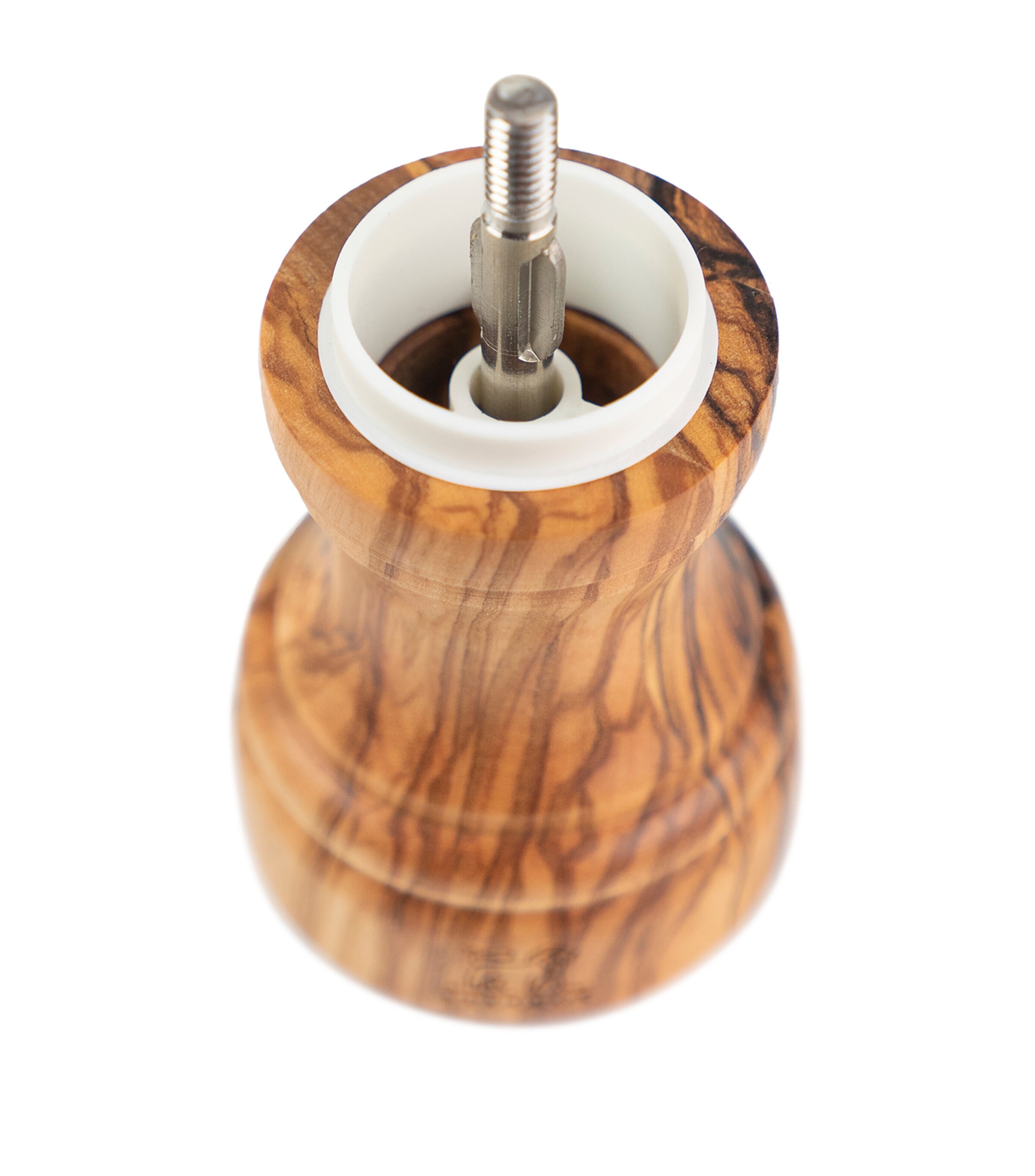 Peugeot Olive Wood Bistro Pepper and Salt Mill Set (10cm) Olive Wood Image 7