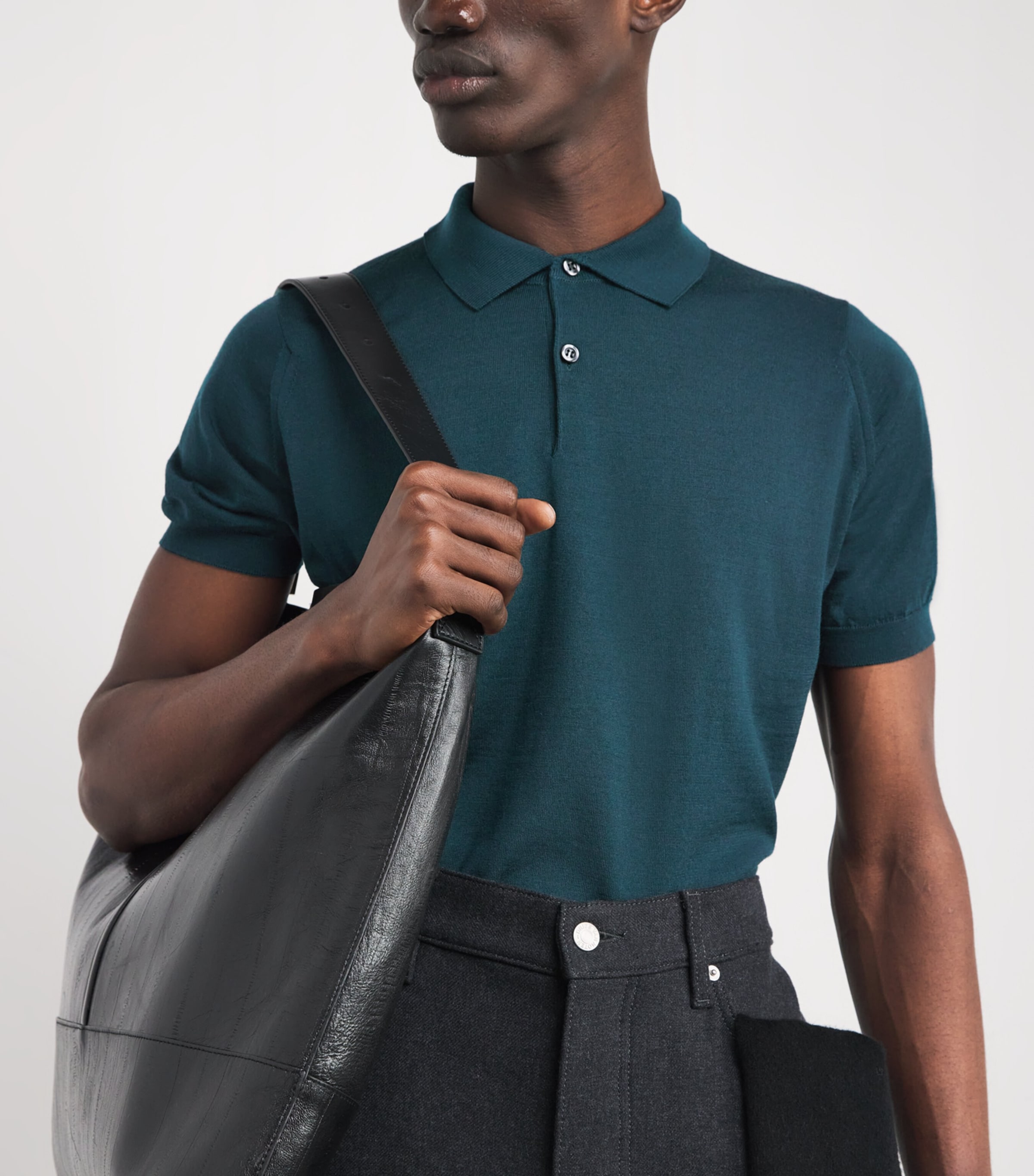 Merino Wool Payton Polo Shirt RICHARDSON GREEN Image 6