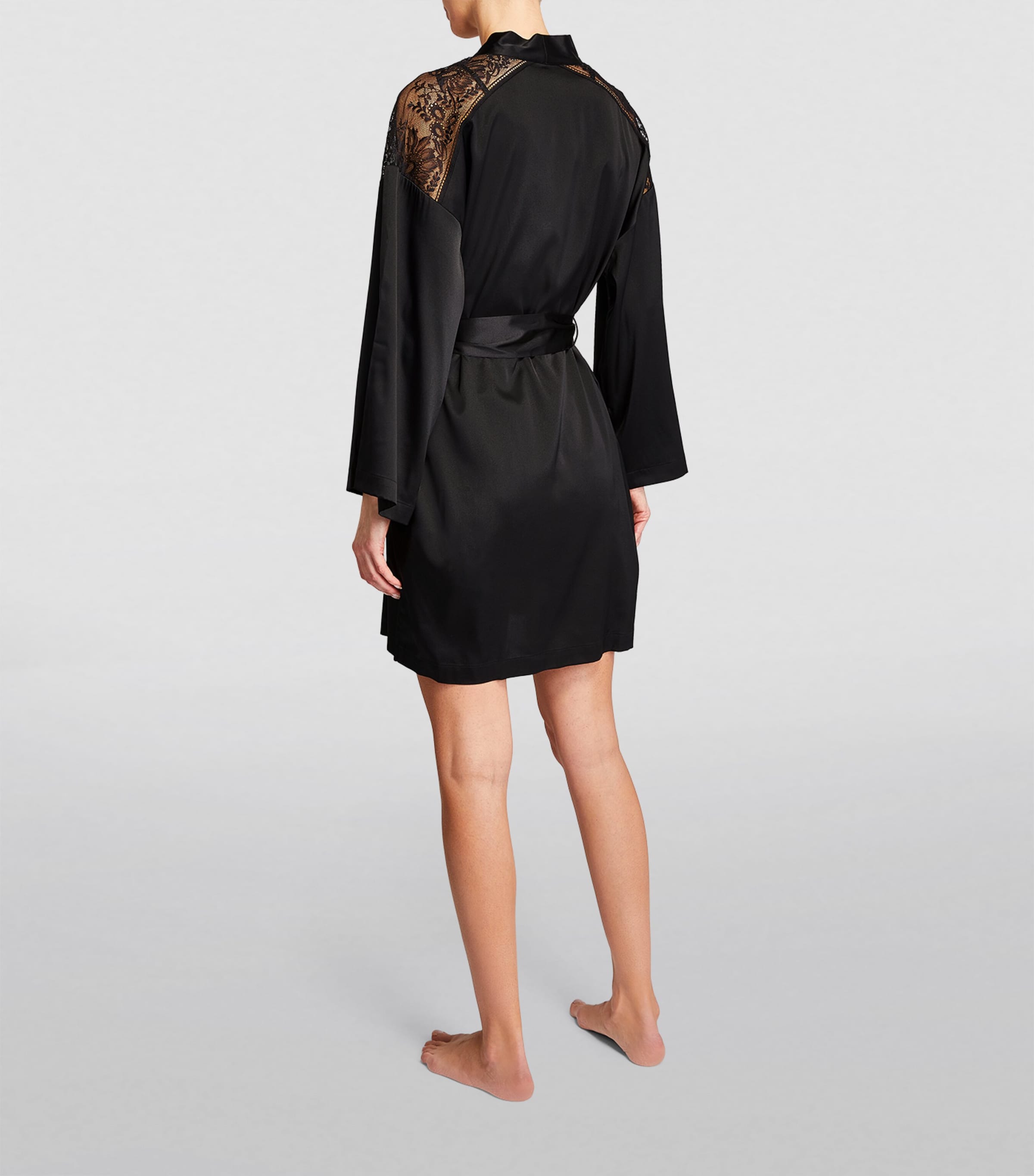 Aubade Womens Midnight Whisper Robe Noir Image 4