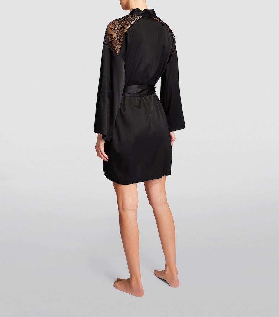 Aubade Womens Midnight Whisper Robe Noir Image 4