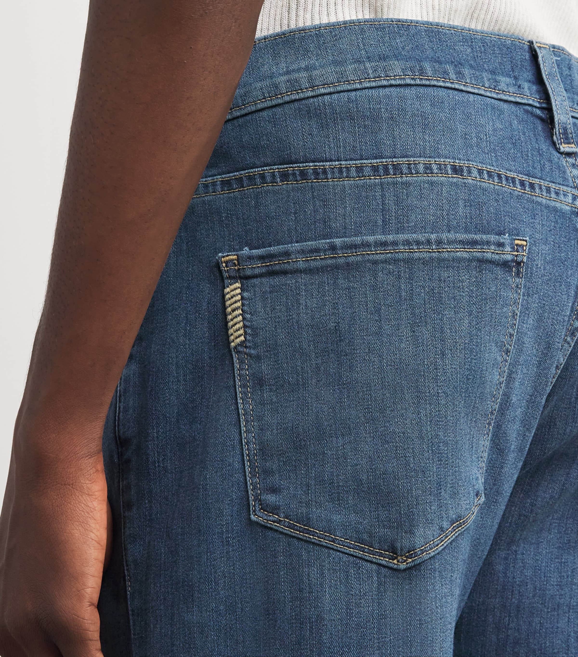 PAIGE Mens Normandie Straight Jeans Birch Image 5