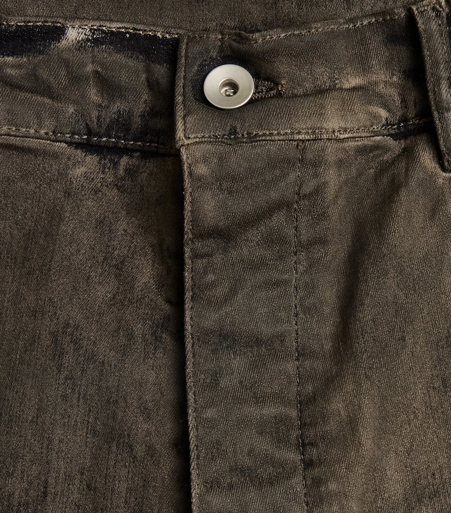 Rick Owens Mens Bolan Bootcut Jeans Dust Image 6