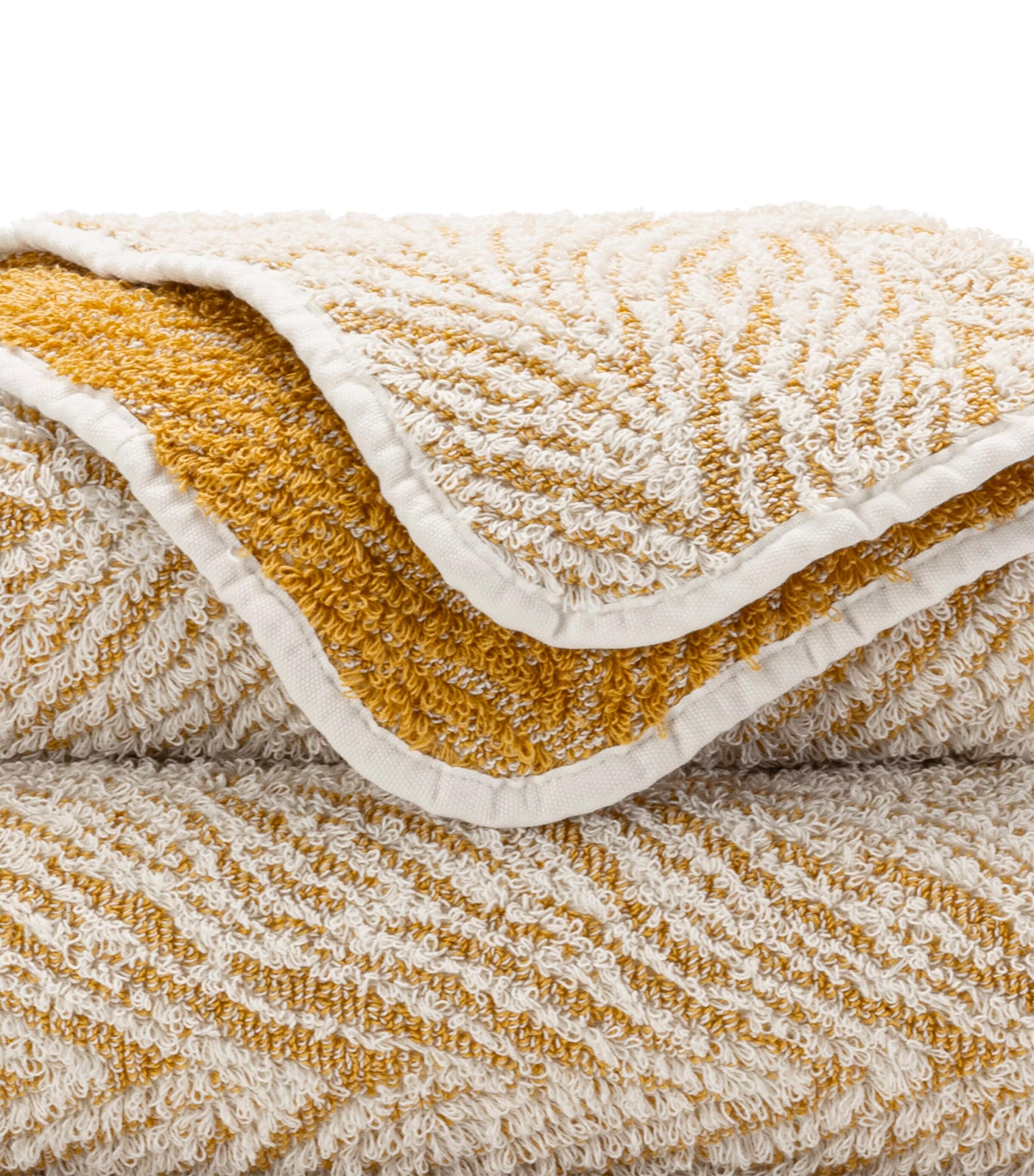 Abyss & Habidecor Egyptian Cotton Vasco Face Cloth (30cm x 30cm) Gold Image 3