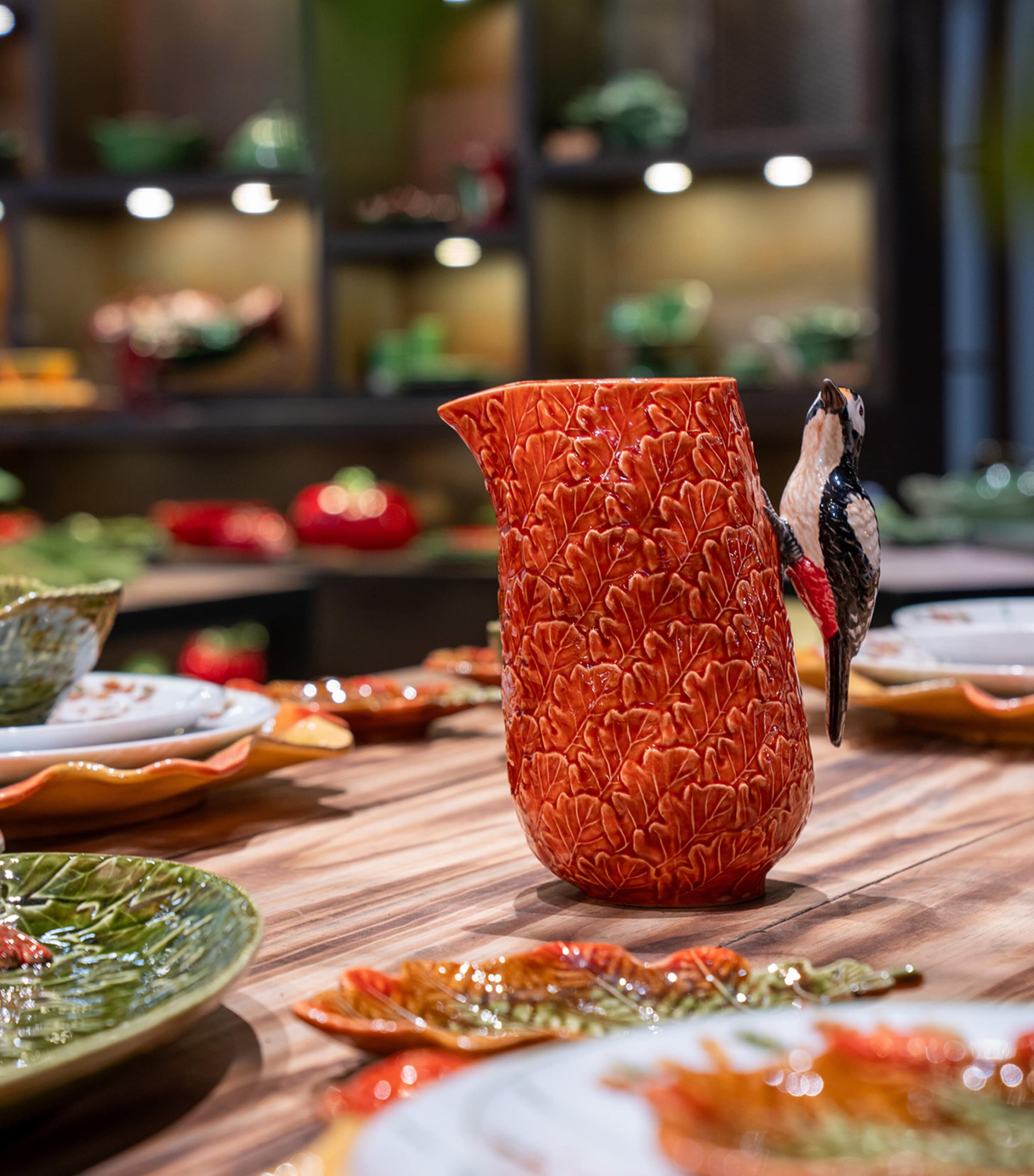 Woodpecker Pitcher Jug (21cm) BROWN Image 3