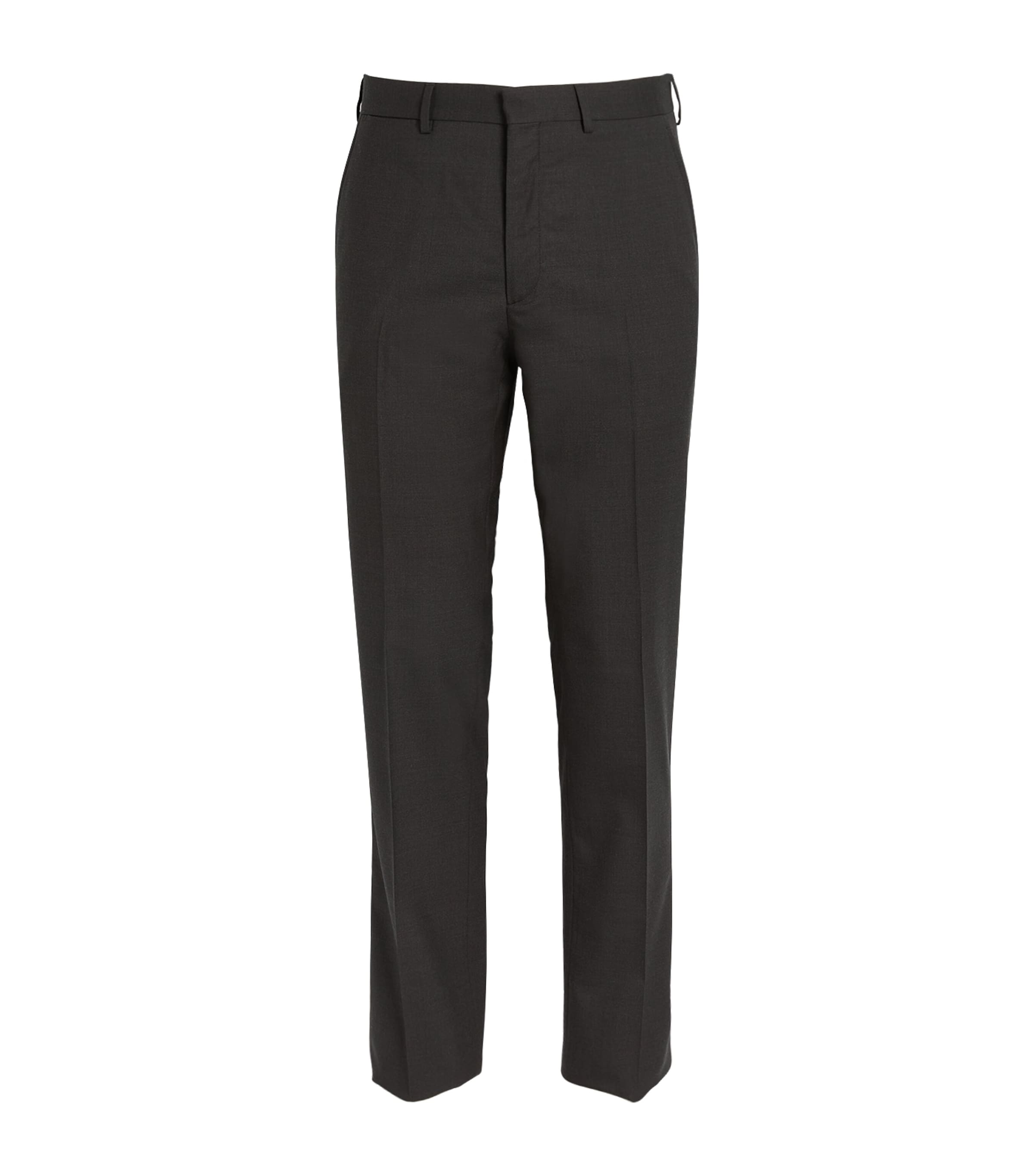 Ralph Lauren Purple Label Mens Wool Serge Trousers Charcol Image 1